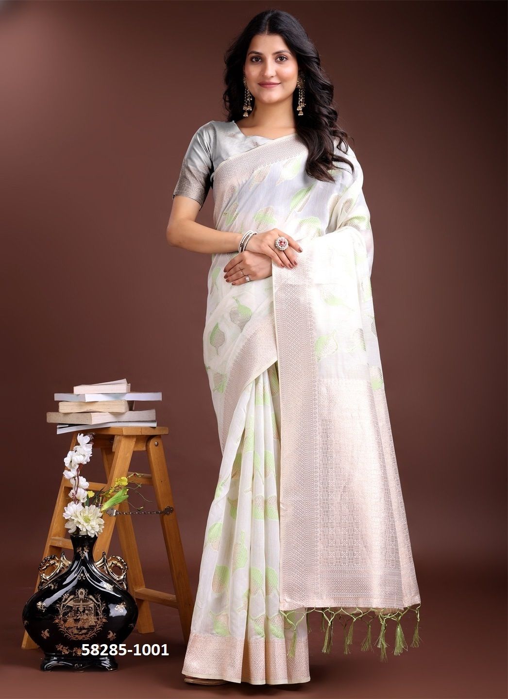 COTTON BREEZE - Catalog # 58285 (Set of 5 Sarees) by Brand STROLLAY ® COTTON BREEZE - Catalog # 58285 (Set of 5 Sarees) by Brand STROLLAY ®