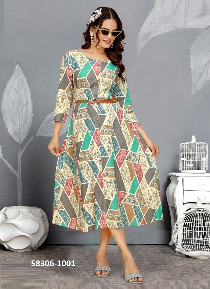 MANYA 1 - Catalog # 58306 (Set of 5 Readymade Women's Kurtis / Tops) by Brand POONAM DESIGNER MANYA 1 - Catalog # 58306 (Set of 5 Readymade Women's Kurtis / Tops) by Brand POONAM DESIGNER