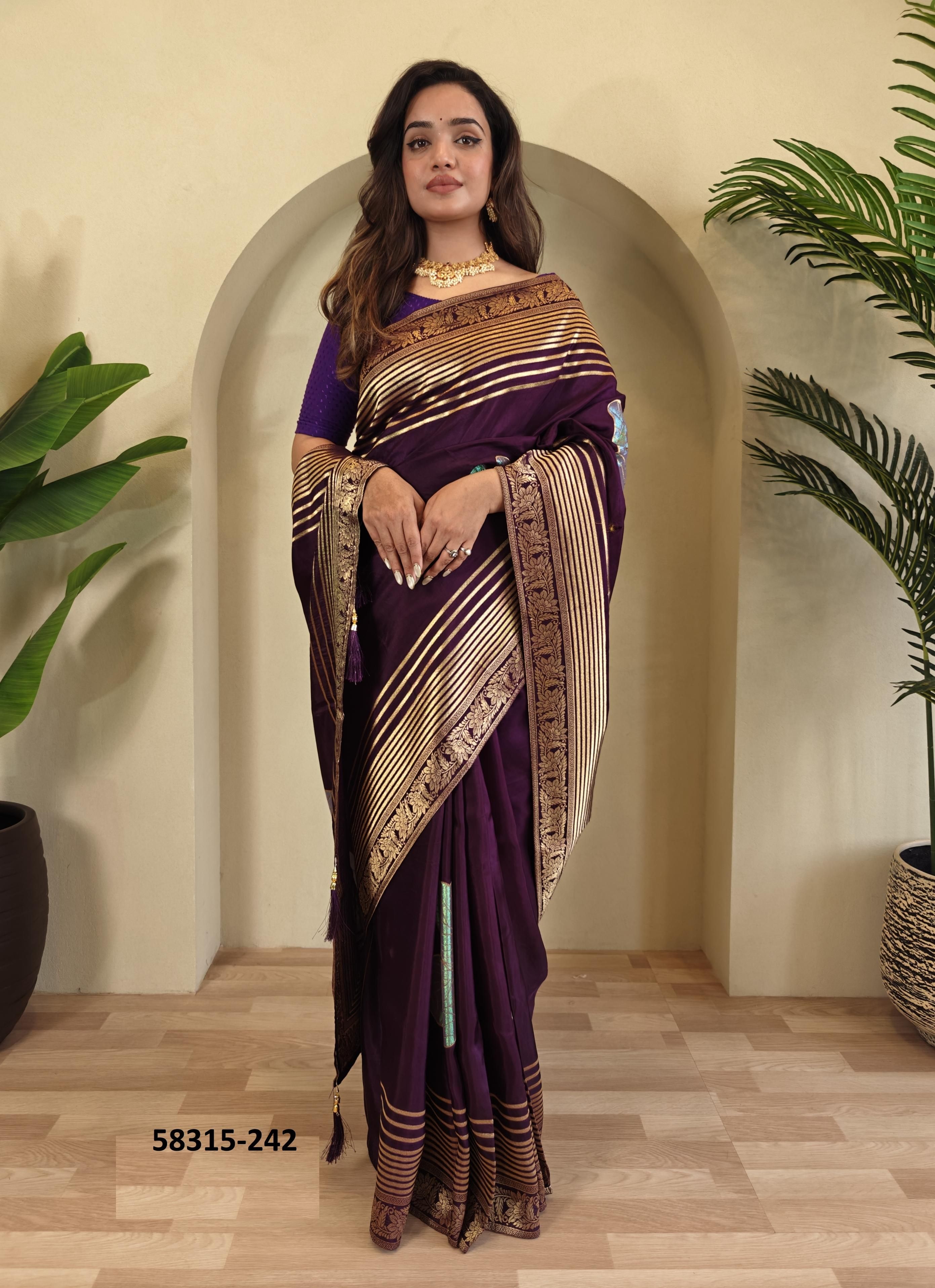 SAI PALLAVI - Catalog # 58315 (Set of 6 Sarees) by Brand STROLLAY ®