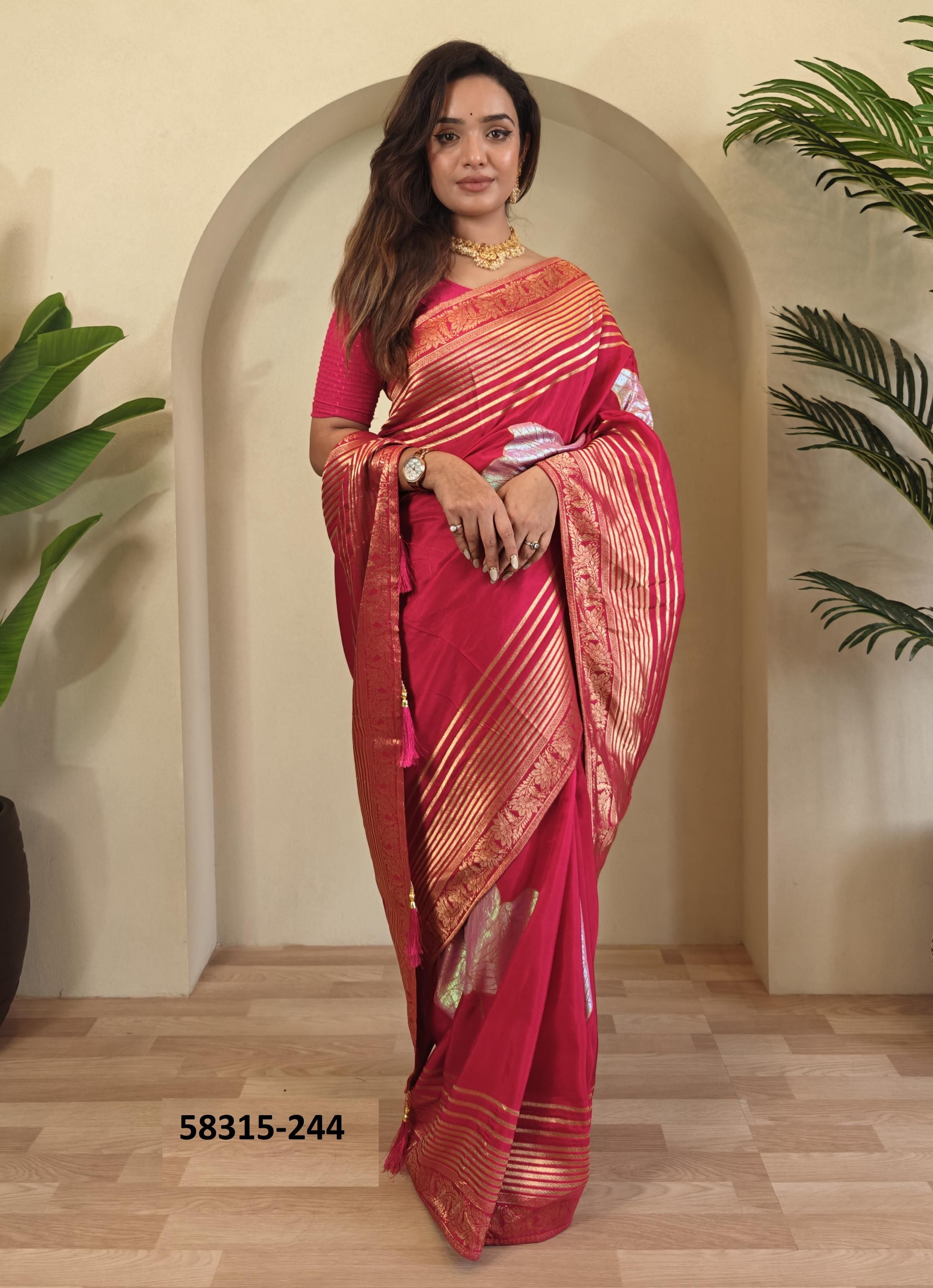 SAI PALLAVI - Catalog # 58315 (Set of 6 Sarees) by Brand STROLLAY ®