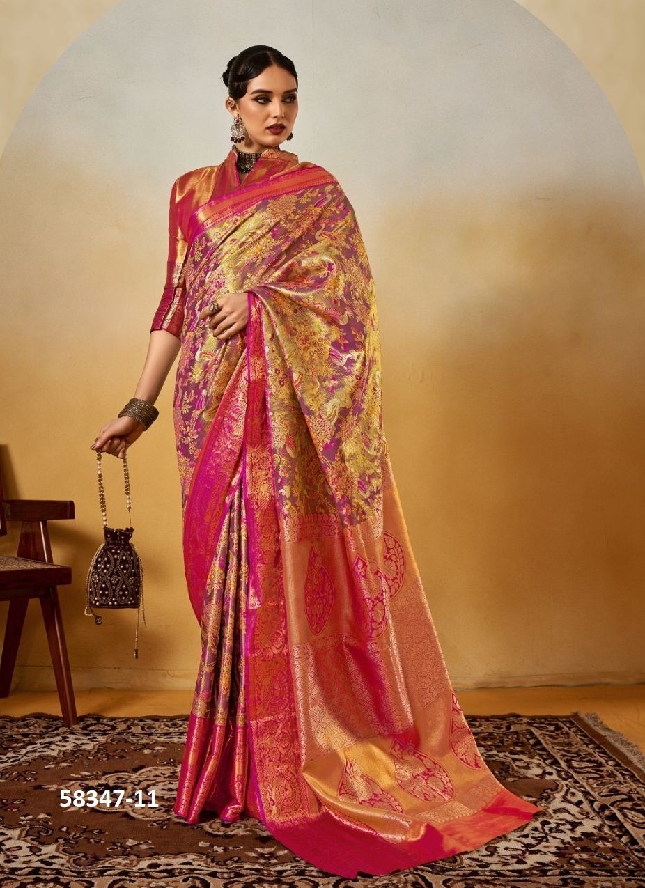 DHARMAVARAM - Catalog # 58347 (Set of 6 Sarees) by Brand RAJTEX FABRICS DHARMAVARAM - Catalog # 58347 (Set of 6 Sarees) by Brand RAJTEX FABRICS