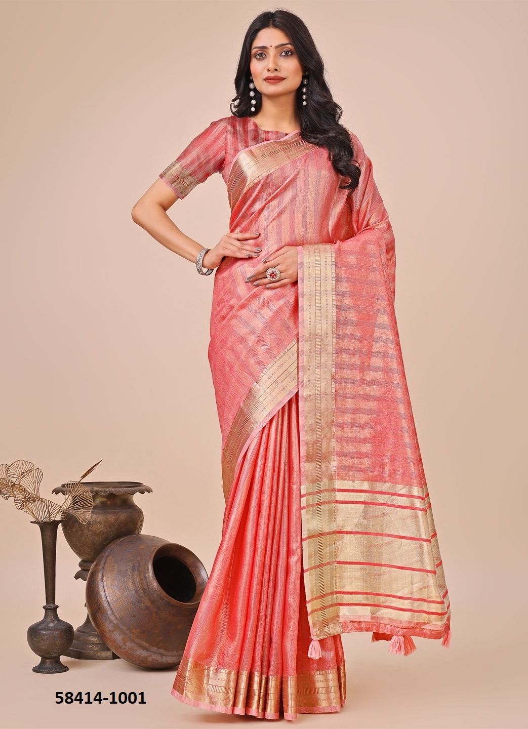 SAHARA - Catalog # 58414 (Set of 6 Sarees) by Brand DESI MUSE SAHARA - Catalog # 58414 (Set of 6 Sarees) by Brand DESI MUSE