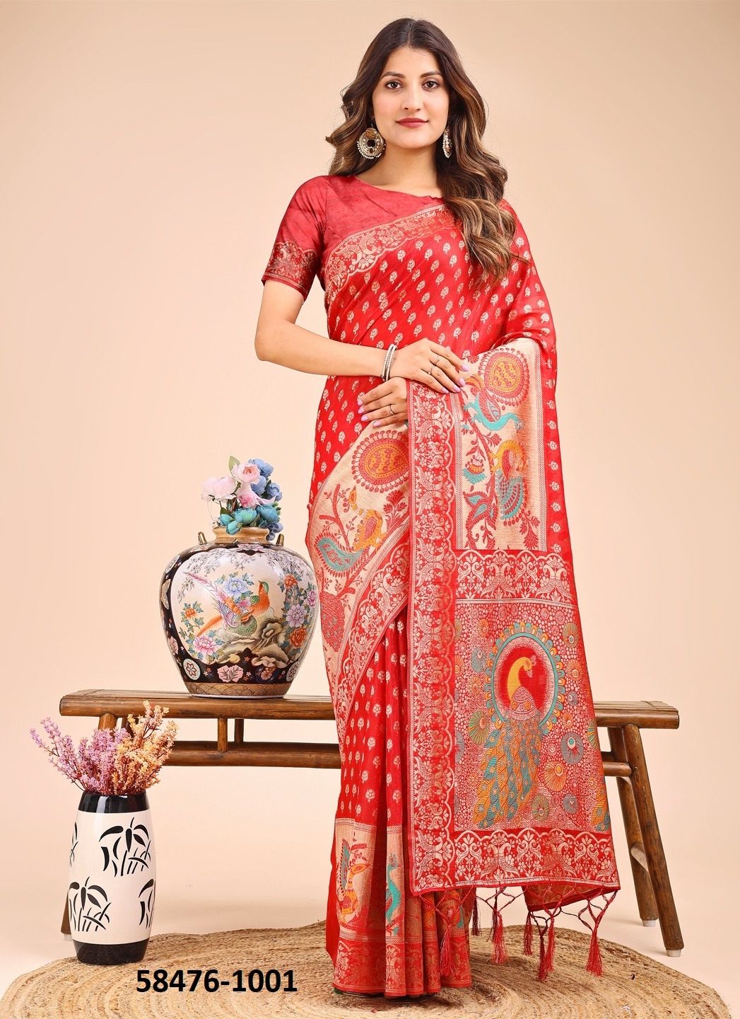 ZAREEN - Catalog # 58476 (Set of 6 Sarees) by Brand DESI MUSE ZAREEN - Catalog # 58476 (Set of 6 Sarees) by Brand DESI MUSE