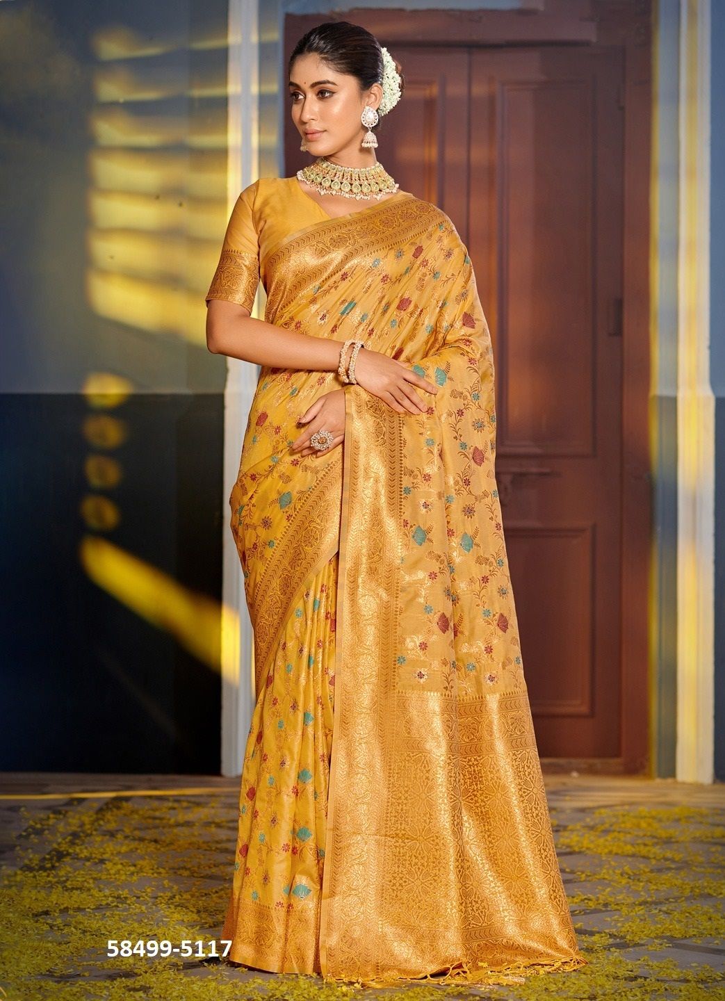 SWARNIKA - Catalog # 58499 (Set of 6 Sarees) by Brand DESI MUSE SWARNIKA - Catalog # 58499 (Set of 6 Sarees) by Brand DESI MUSE