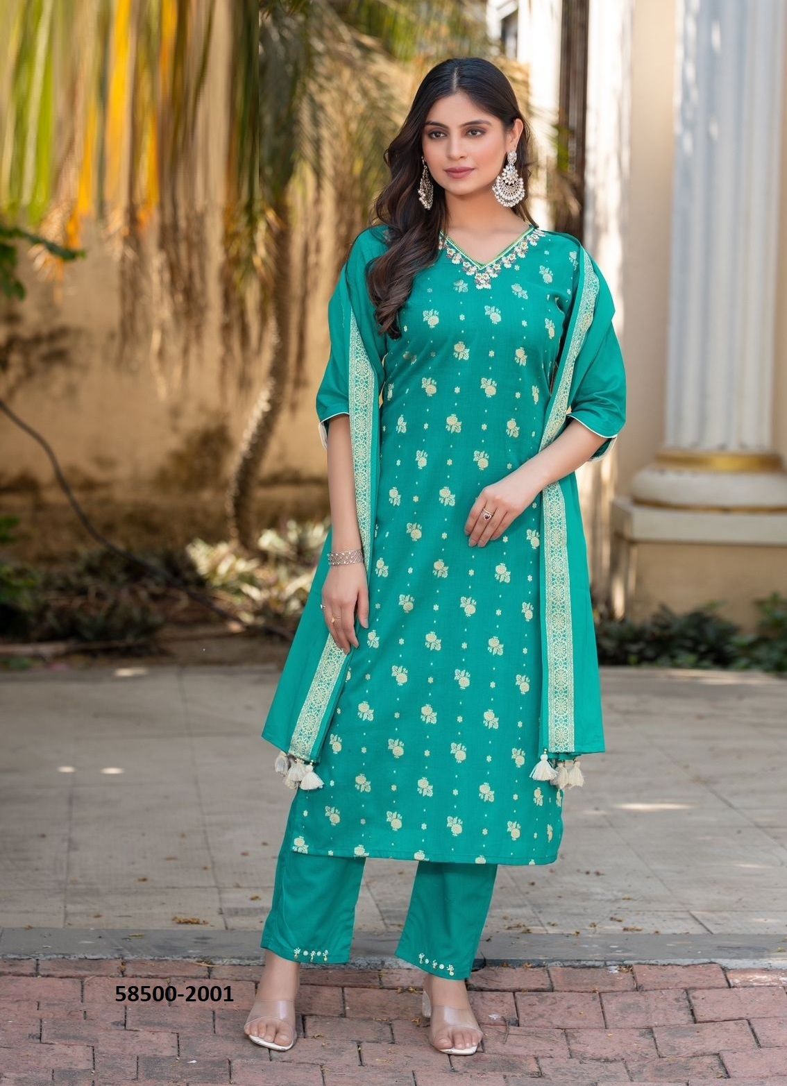 HANSIKA - Catalog # 58500 (Set of 5 Readymade Salwar Suits) by Brand MITTOO HANSIKA - Catalog # 58500 (Set of 5 Readymade Salwar Suits) by Brand MITTOO