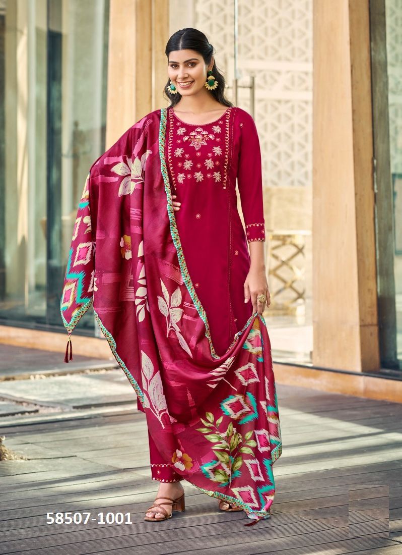 BUTTERFLY - Catalog # 58507 (Set of 6 Readymade Salwar Suits) by Brand WOODEE AHMEDABAD BUTTERFLY - Catalog # 58507 (Set of 6 Readymade Salwar Suits) by Brand WOODEE AHMEDABAD