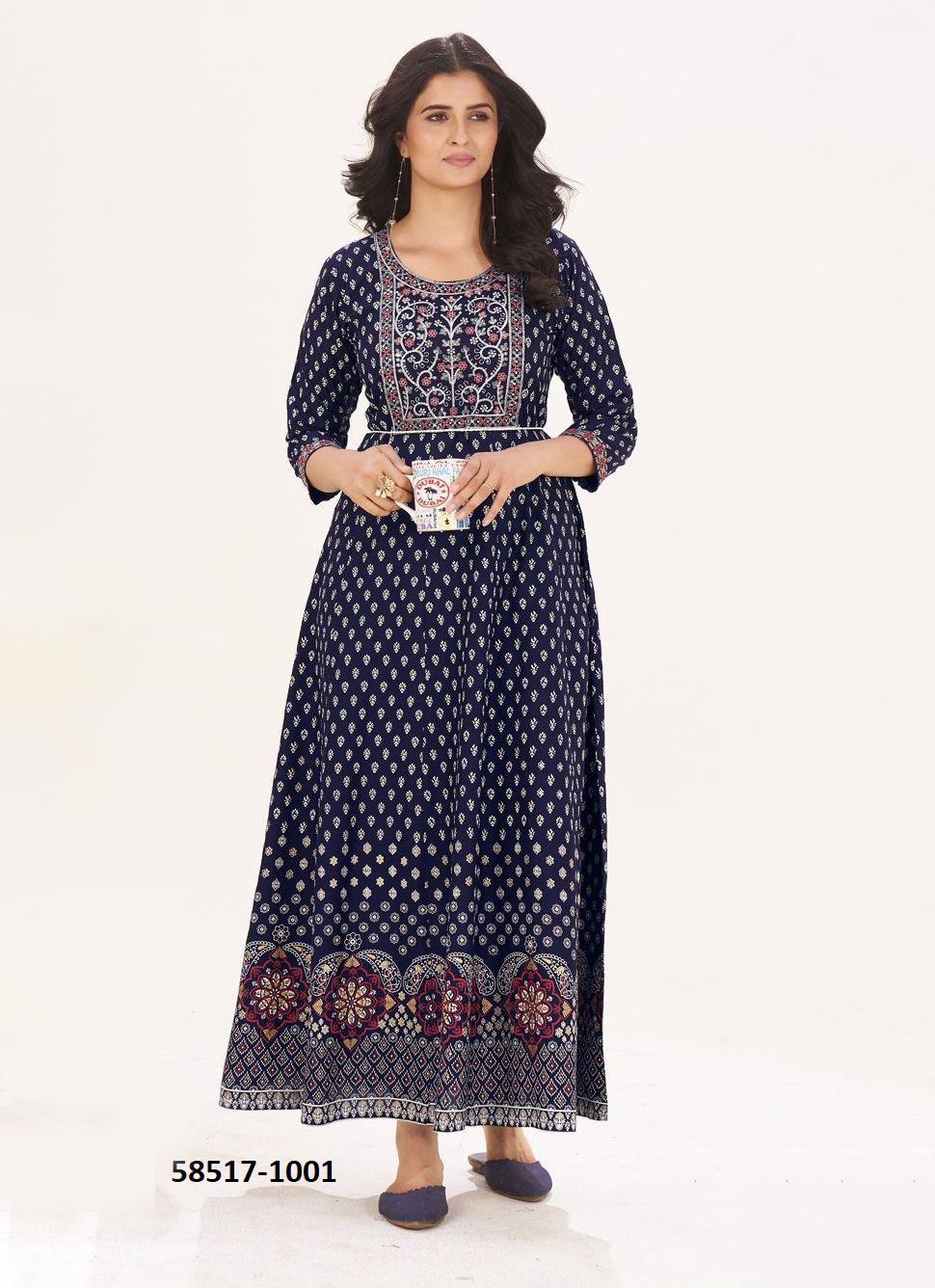 WALKAWAY TOWN EDITION - Catalog # 58517 (Set of 5 Readymade Women's Kurtis / Tops) by Brand BLUE HILLS WALKAWAY TOWN EDITION - Catalog # 58517 (Set of 5 Readymade Women's Kurtis / Tops) by Brand BLUE HILLS