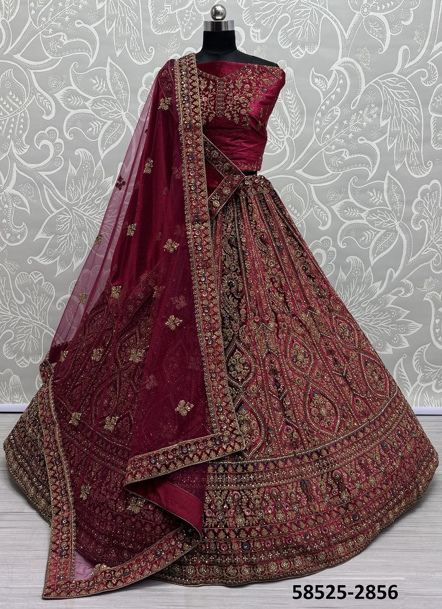SERIES 2856-2858 - Catalog # 58525 (Set of 17 Semi-Stitched Lehengas) by Brand DESI MUSE SERIES 2856-2858 - Catalog # 58525 (Set of 17 Semi-Stitched Lehengas) by Brand DESI MUSE