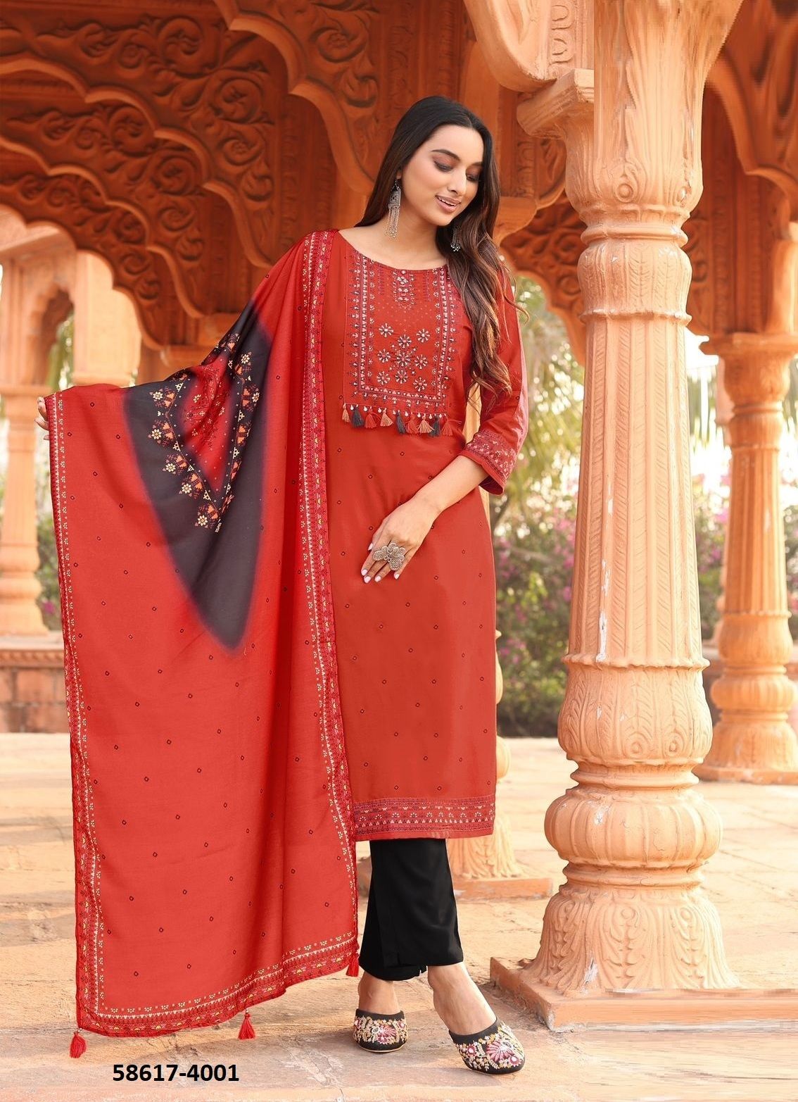 COLORDROP - Catalog # 58617 (Set of 6 Readymade Salwar Suits) by Brand DESI MUSE COLORDROP - Catalog # 58617 (Set of 6 Readymade Salwar Suits) by Brand DESI MUSE