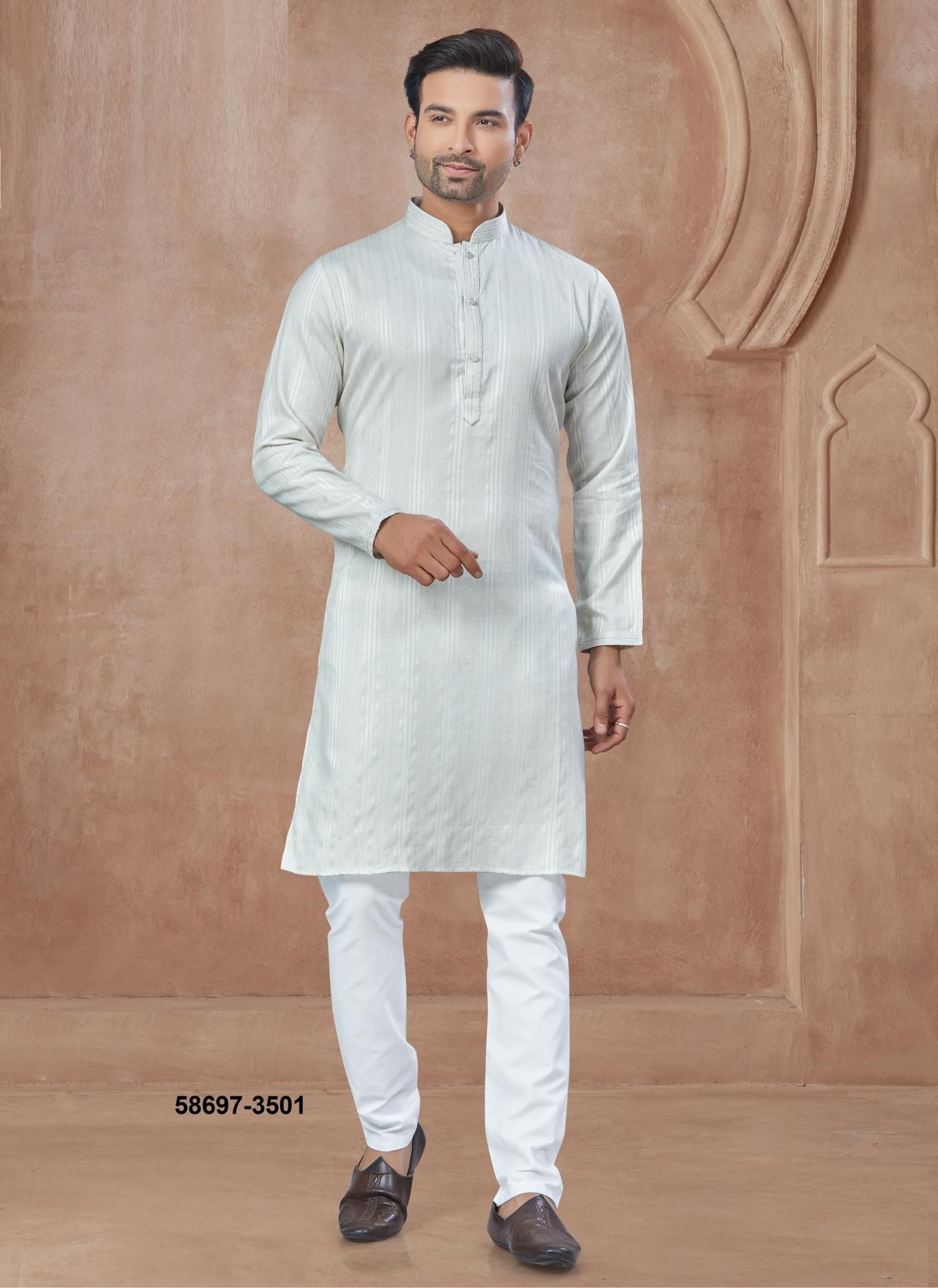 WEDDING COLLECTION 35 - Catalog # 58697 (Set of 9 Men's Ethnic Wear) by Brand DESI MUSE WEDDING COLLECTION 35 - Catalog # 58697 (Set of 9 Men's Ethnic Wear) by Brand DESI MUSE