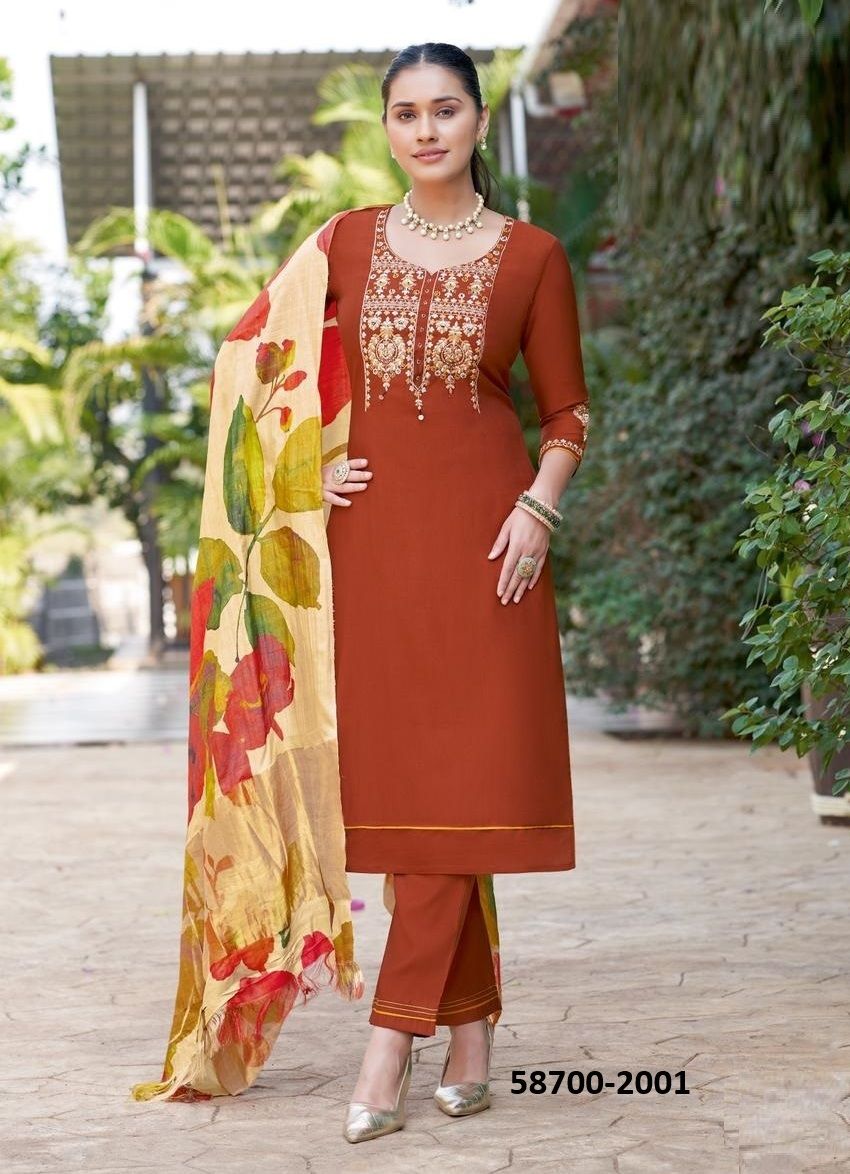 ABHILASHA - Catalog # 58700 (Set of 5 Readymade Salwar Suits) by Brand WOOGLEE FASHIONS ABHILASHA - Catalog # 58700 (Set of 5 Readymade Salwar Suits) by Brand WOOGLEE FASHIONS