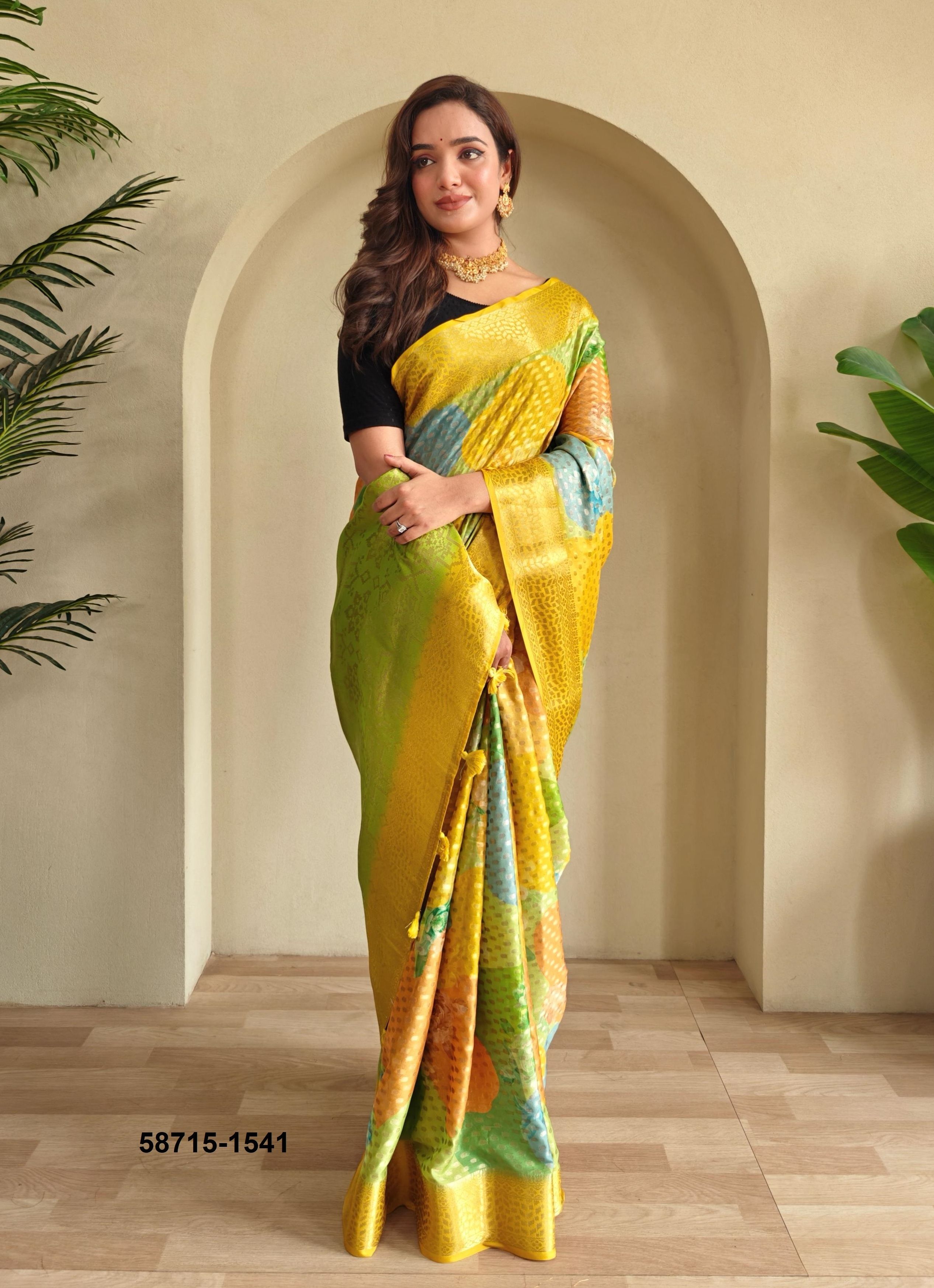 MARIGOLD - Catalog # 58715 (Set of 4 Sarees) by Brand DESI MUSE MARIGOLD - Catalog # 58715 (Set of 4 Sarees) by Brand DESI MUSE