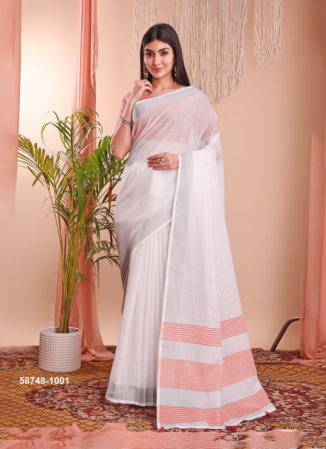 THE WHITE LOOM - Catalog # 58748 (Set of 13 Sarees) by Brand DESI MUSE THE WHITE LOOM - Catalog # 58748 (Set of 13 Sarees) by Brand DESI MUSE