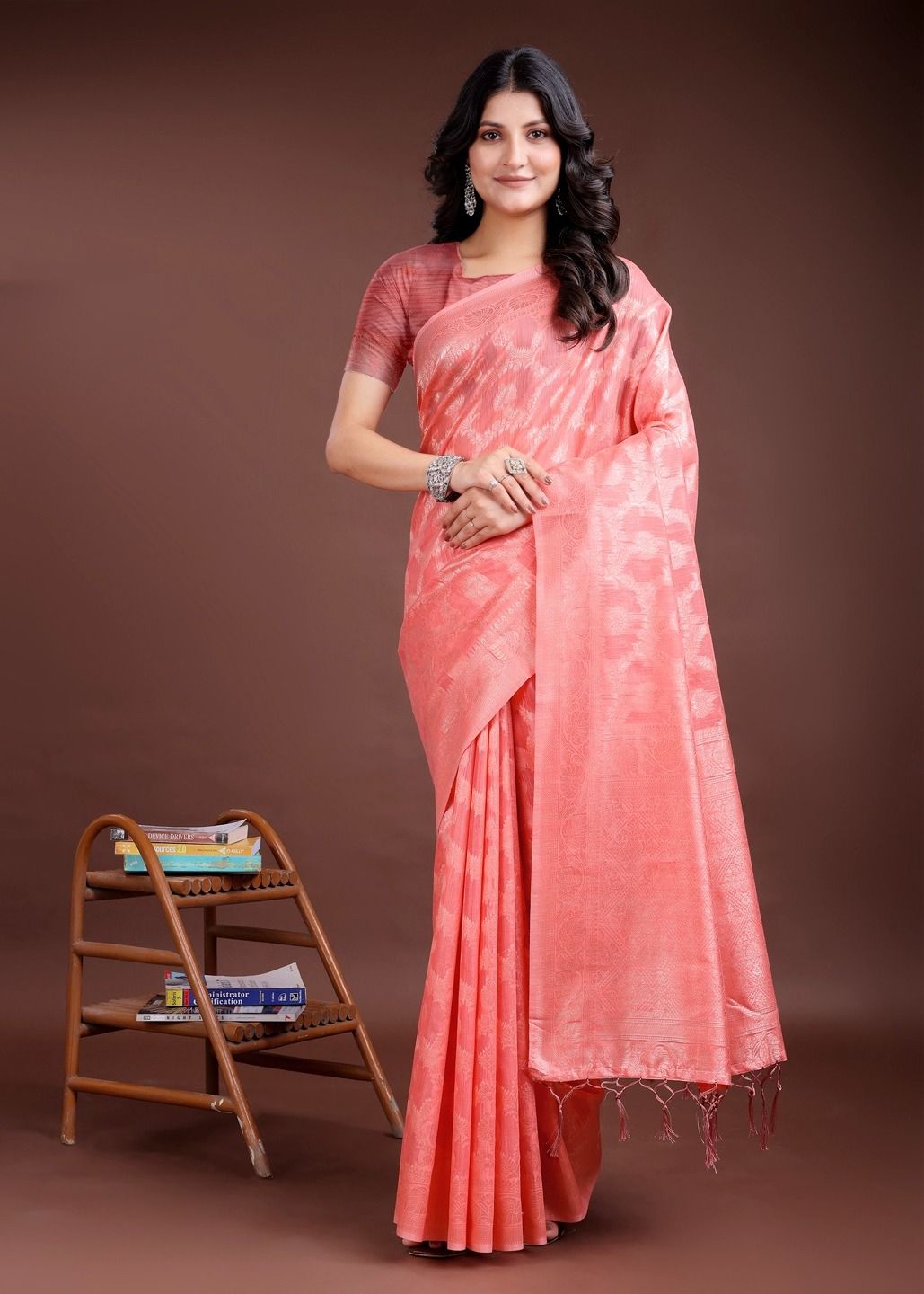 PASTEL WEAVES - Catalog # 58791 (Set of 6 Sarees) by Brand DESI MUSE PASTEL WEAVES - Catalog # 58791 (Set of 6 Sarees) by Brand DESI MUSE