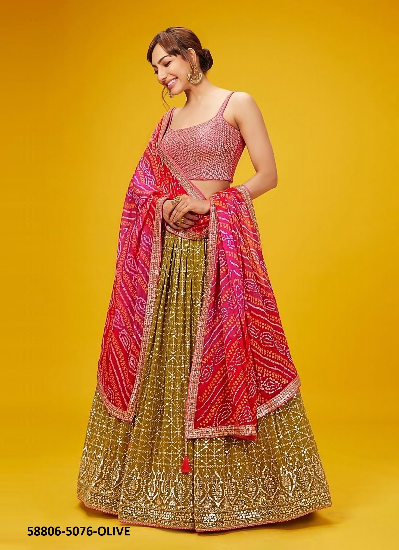 VOLUME 28 - Catalog # 58806 (Set of 11 Semi-Stitched Lehengas) by Brand DESI MUSE VOLUME 28 - Catalog # 58806 (Set of 11 Semi-Stitched Lehengas) by Brand DESI MUSE