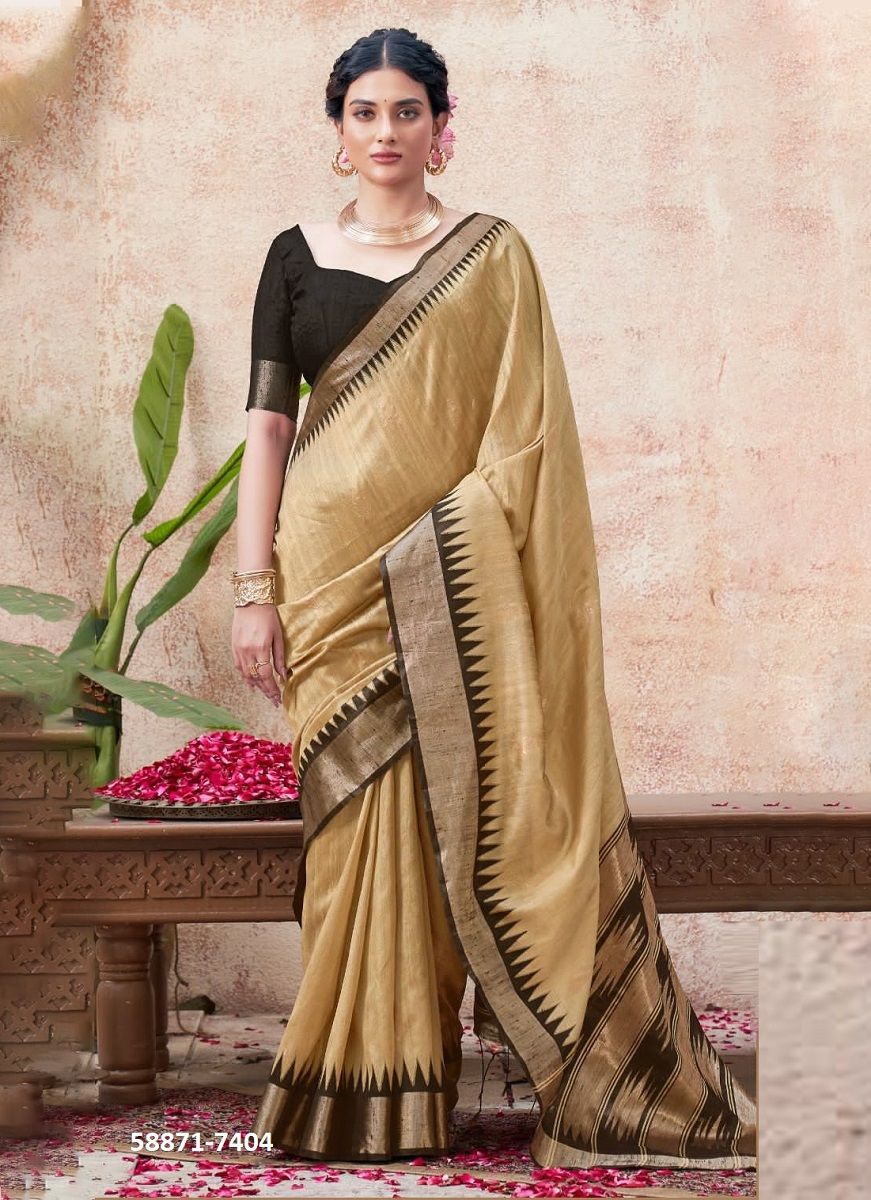 BHAGALPURI SILK - Catalog # 58871 (Set of 6 Sarees) by Brand KIRA FASHIONS