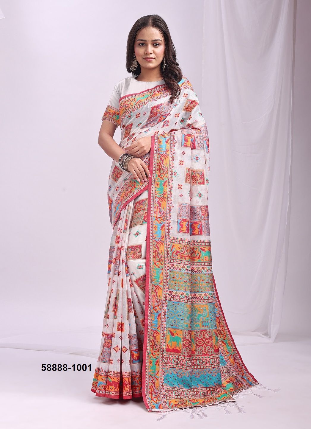 VASTRA LOOM - Catalog # 58888 (Set of 6 Sarees) by Brand DESI MUSE VASTRA LOOM - Catalog # 58888 (Set of 6 Sarees) by Brand DESI MUSE