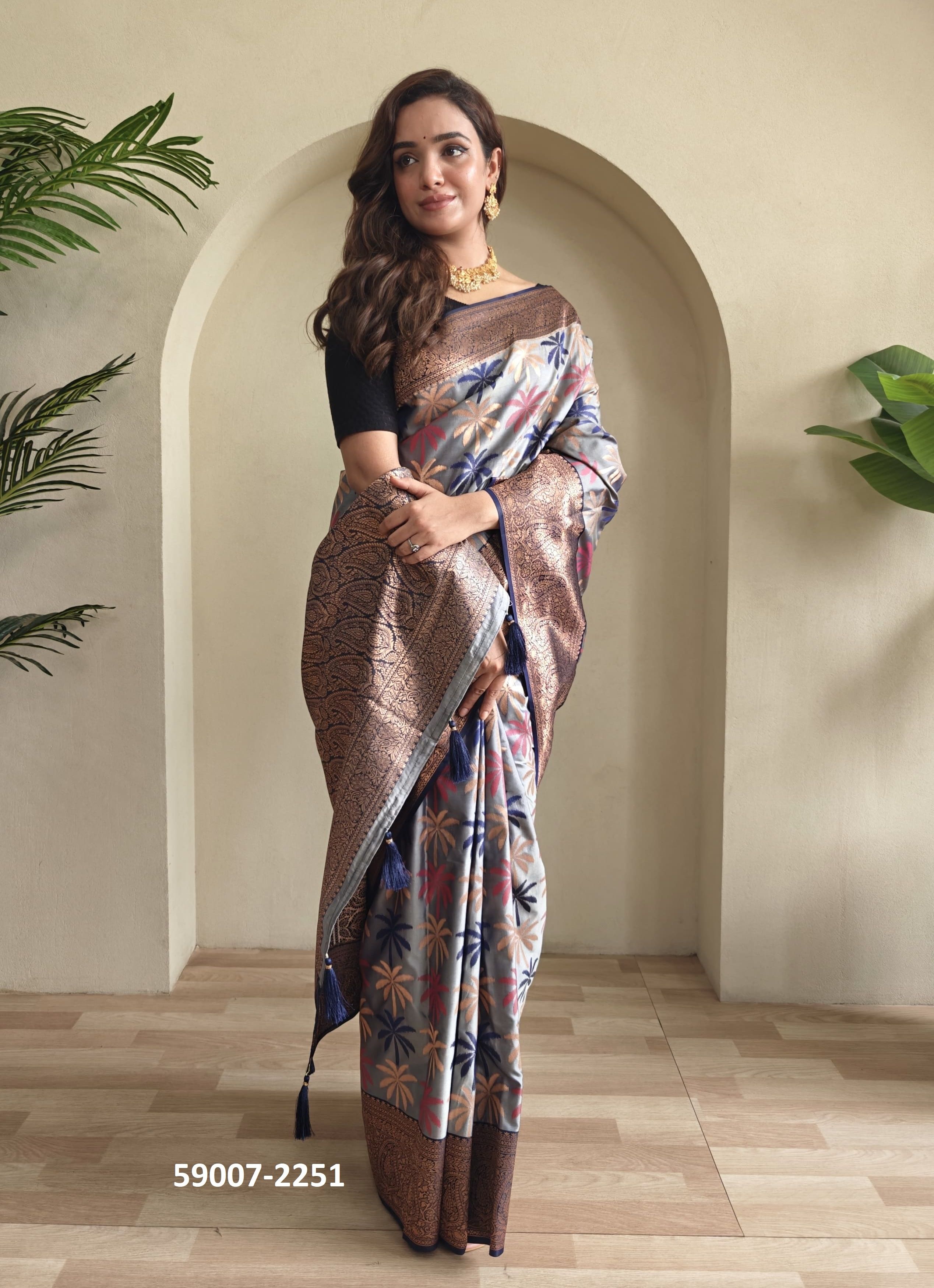 SUSHMITA - Catalog # 59007 (Set of 6 Sarees) by Brand DESI MUSE SUSHMITA - Catalog # 59007 (Set of 6 Sarees) by Brand DESI MUSE