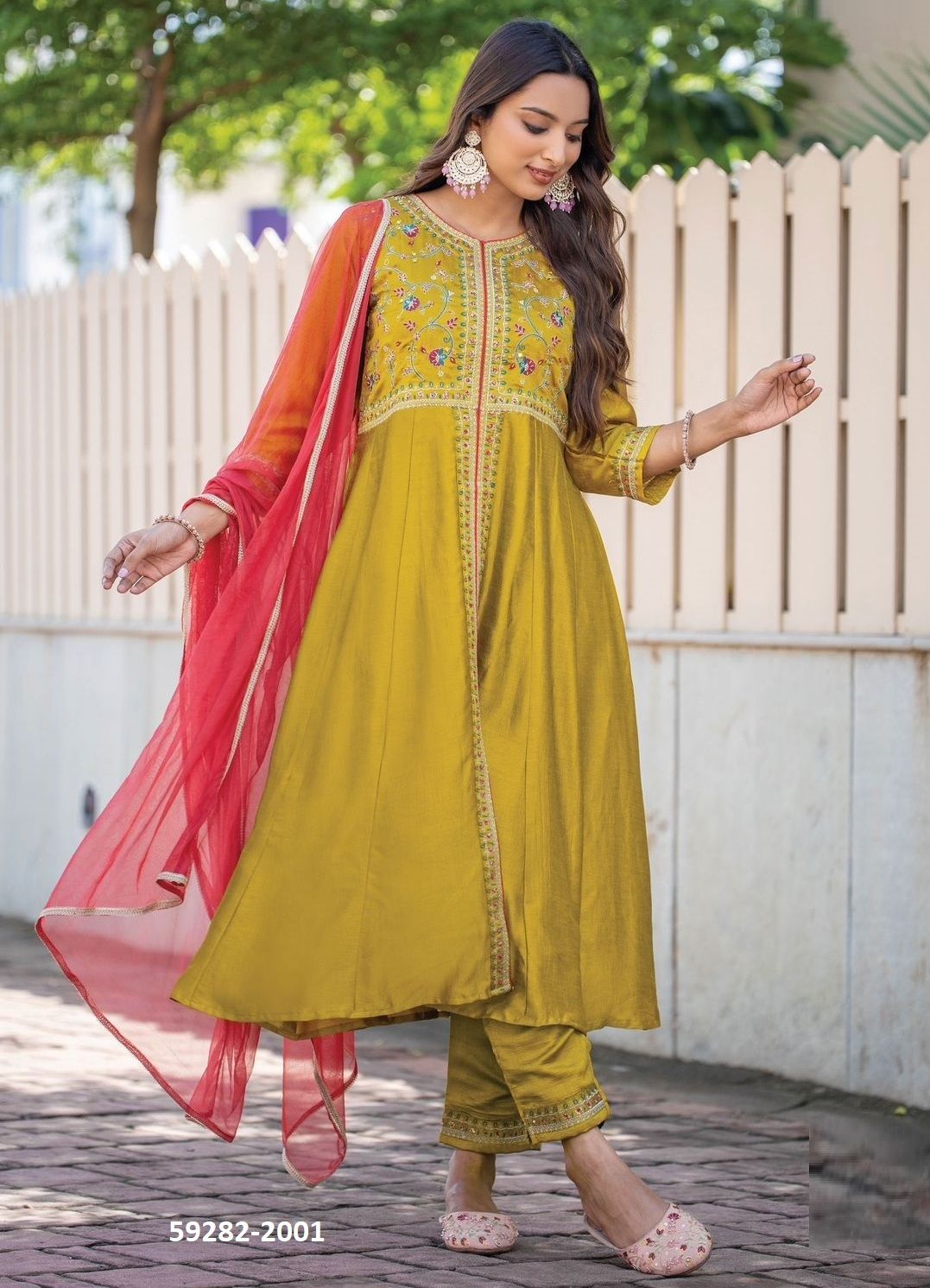 SURKHI - Catalog # 59282 (Set of 4 Readymade Salwar Suits) by Brand WOOGLEE FASHIONS SURKHI - Catalog # 59282 (Set of 4 Readymade Salwar Suits) by Brand WOOGLEE FASHIONS