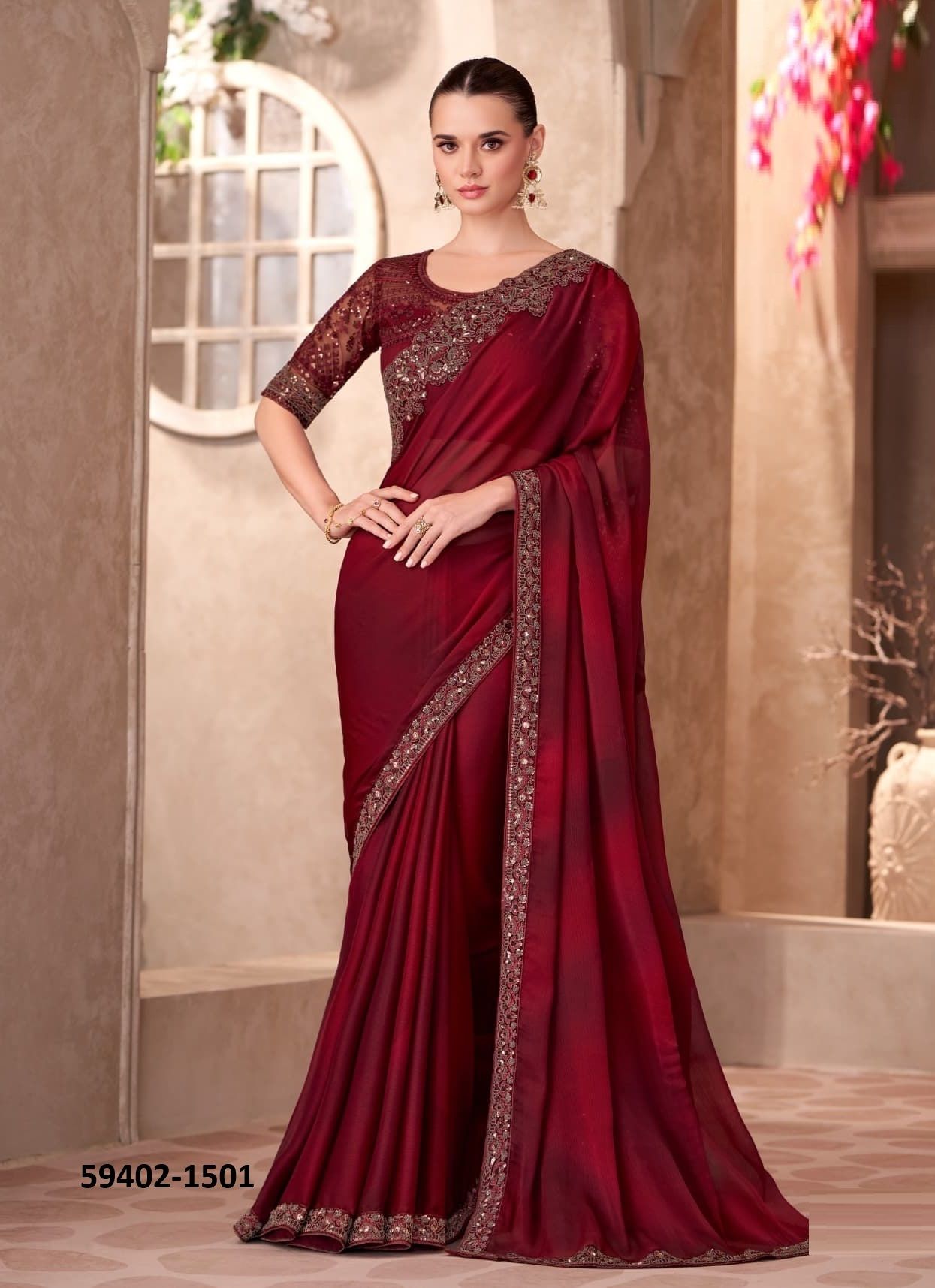 SANDALWOOD 15 - Catalog # 59402 (Set of 18 Sarees) by Brand THE FASHION HUB SANDALWOOD 15 - Catalog # 59402 (Set of 18 Sarees) by Brand THE FASHION HUB