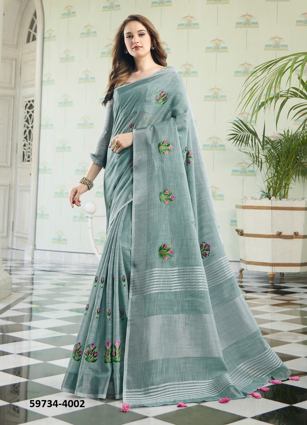 AMYRA NX - Catalog # 59734 (Set of 4 Sarees) by Brand AABHARAN AMYRA NX - Catalog # 59734 (Set of 4 Sarees) by Brand AABHARAN
