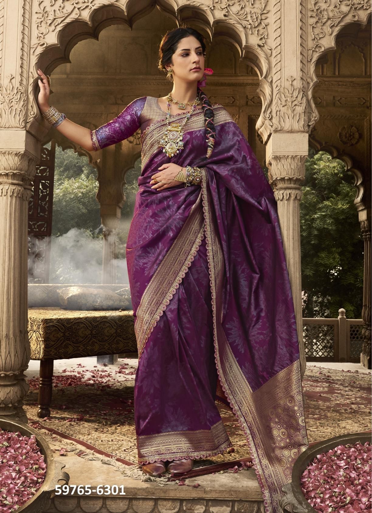 KALAYA SILK - Catalog # 59765 (Set of 5 Sarees) by Brand KIRA FASHIONS KALAYA SILK - Catalog # 59765 (Set of 5 Sarees) by Brand KIRA FASHIONS