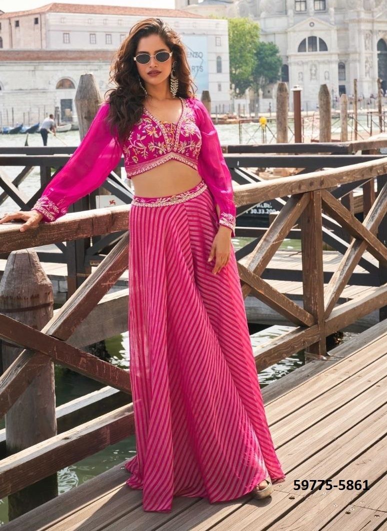 NAINA - Catalog # 59775 (Set of 3 Indo-Western Outfits) by Brand SAYURI DESIGNER NAINA - Catalog # 59775 (Set of 3 Indo-Western Outfits) by Brand SAYURI DESIGNER