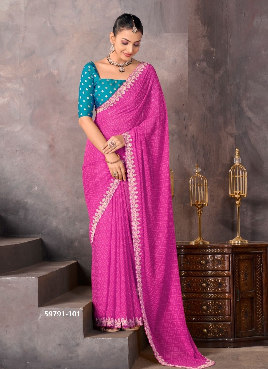 SUNDARI 2 - Catalog # 59791 (Set of 10 Sarees) by Brand STAVAN SUNDARI 2 - Catalog # 59791 (Set of 10 Sarees) by Brand STAVAN