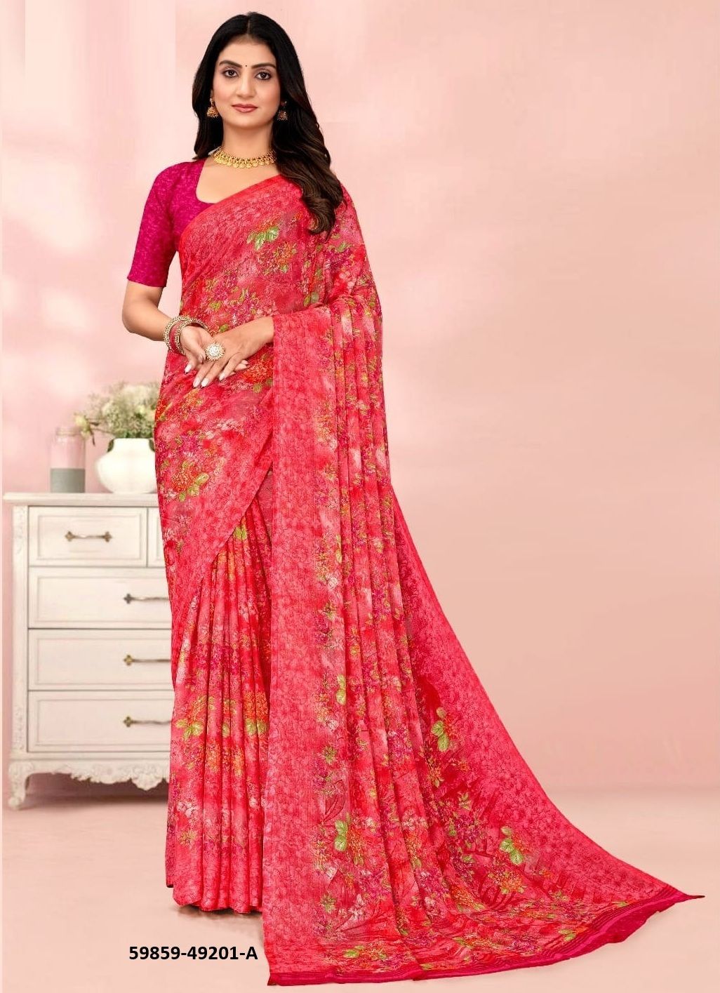 STAR CHIFFON 203 - Catalog # 59859 (Set of 12 Sarees) by Brand RUCHI SAREES STAR CHIFFON 203 - Catalog # 59859 (Set of 12 Sarees) by Brand RUCHI SAREES