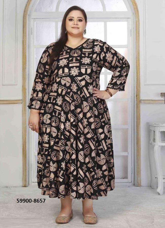 PLUS SIZE COLOR 1 - Catalog # 59900 (Set of 4 Readymade Women's Kurtis / Tops) by Brand AABHARAN PLUS SIZE COLOR 1 - Catalog # 59900 (Set of 4 Readymade Women's Kurtis / Tops) by Brand AABHARAN