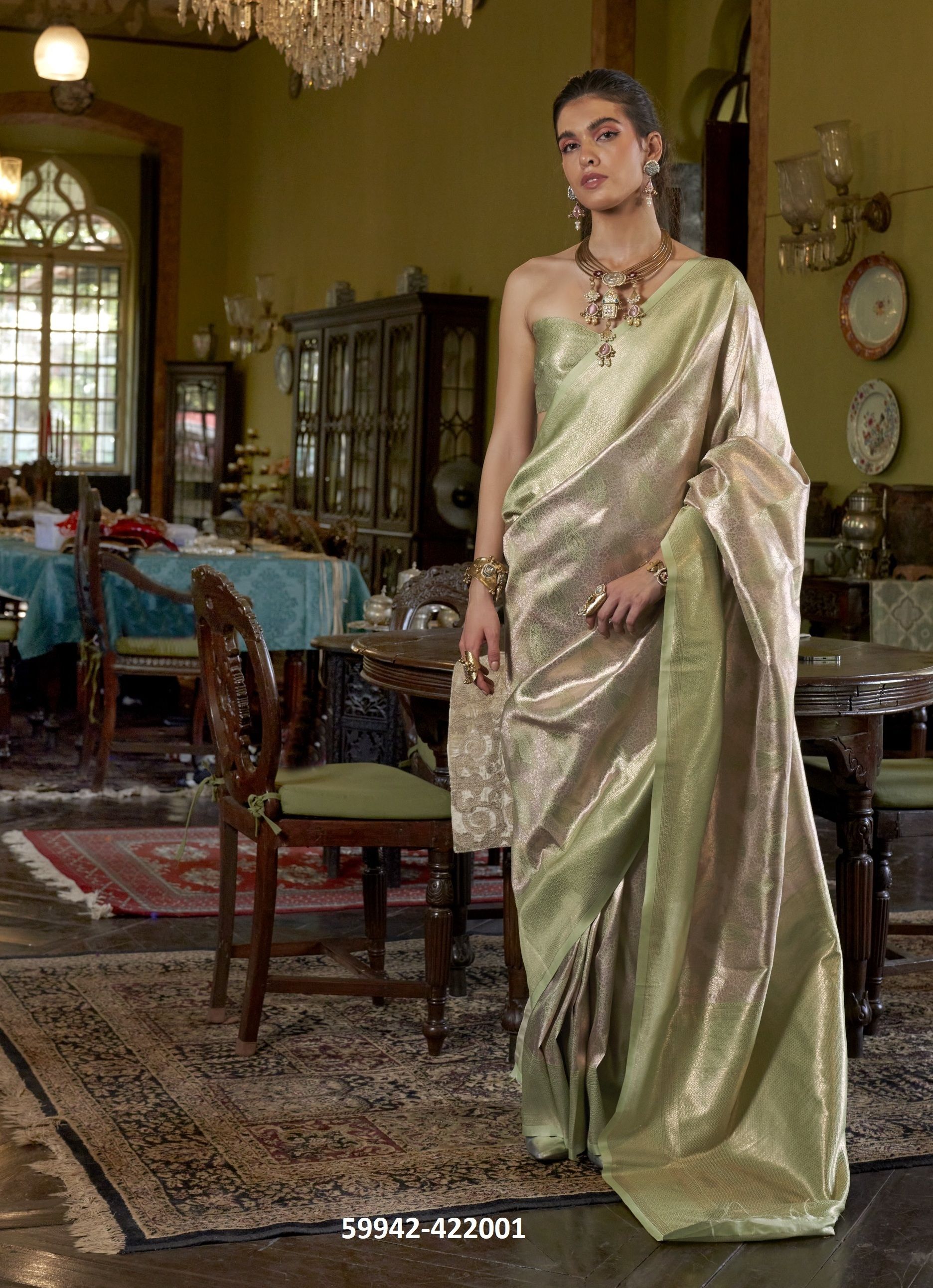 KANJEEPURAM CANVA - Catalog # 59942 (Set of 6 Sarees) by Brand RAJTEX FABRICS KANJEEPURAM CANVA - Catalog # 59942 (Set of 6 Sarees) by Brand RAJTEX FABRICS