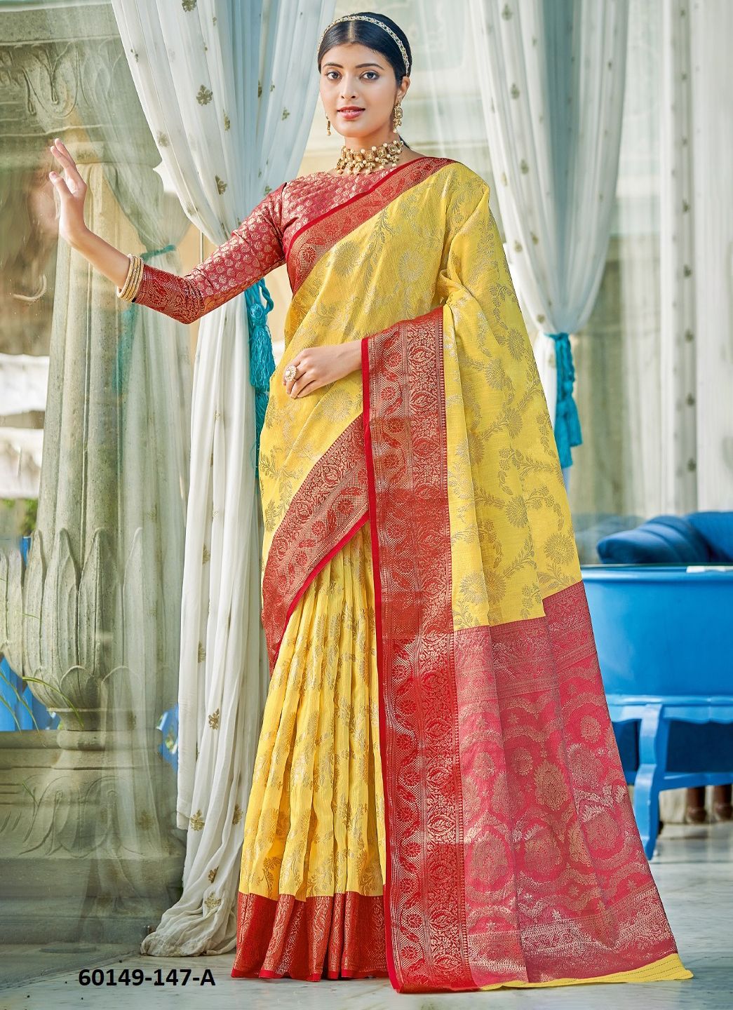 RAJSUNDARI - Catalog # 60149 (Set of 6 Sarees) by Brand JAGRAASA RAJSUNDARI - Catalog # 60149 (Set of 6 Sarees) by Brand JAGRAASA