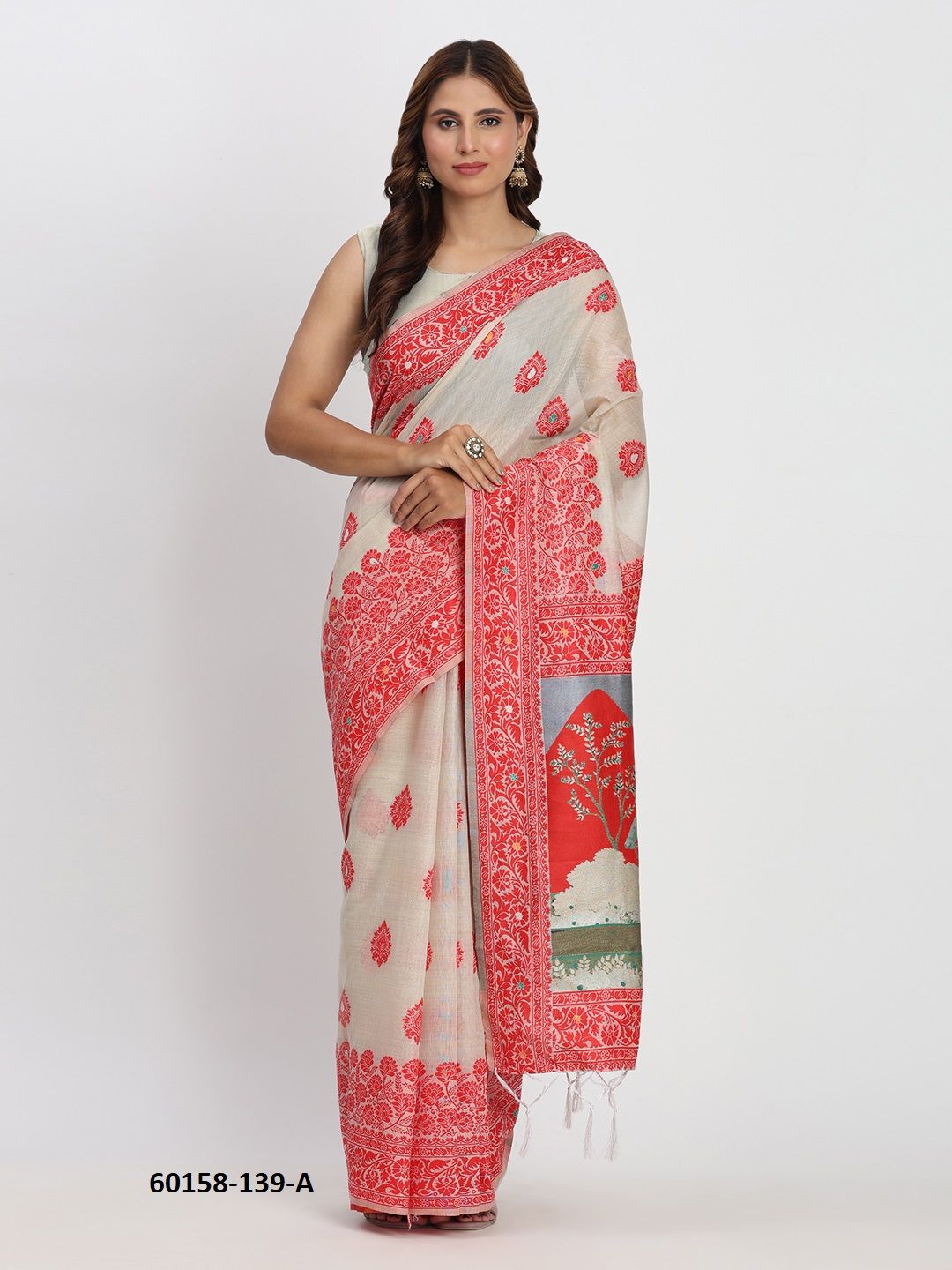 BANSURI - Catalog # 60158 (Set of 6 Sarees) by Brand JAGRAASA BANSURI - Catalog # 60158 (Set of 6 Sarees) by Brand JAGRAASA