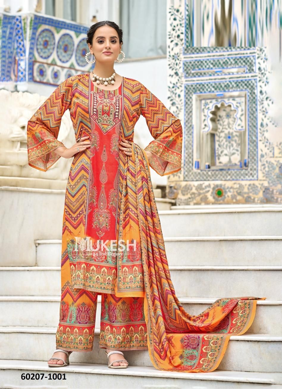 TANAYA - Catalog # 60207 (Set of 6 Readymade Salwar Suits) by Brand MUKESH TANAYA - Catalog # 60207 (Set of 6 Readymade Salwar Suits) by Brand MUKESH