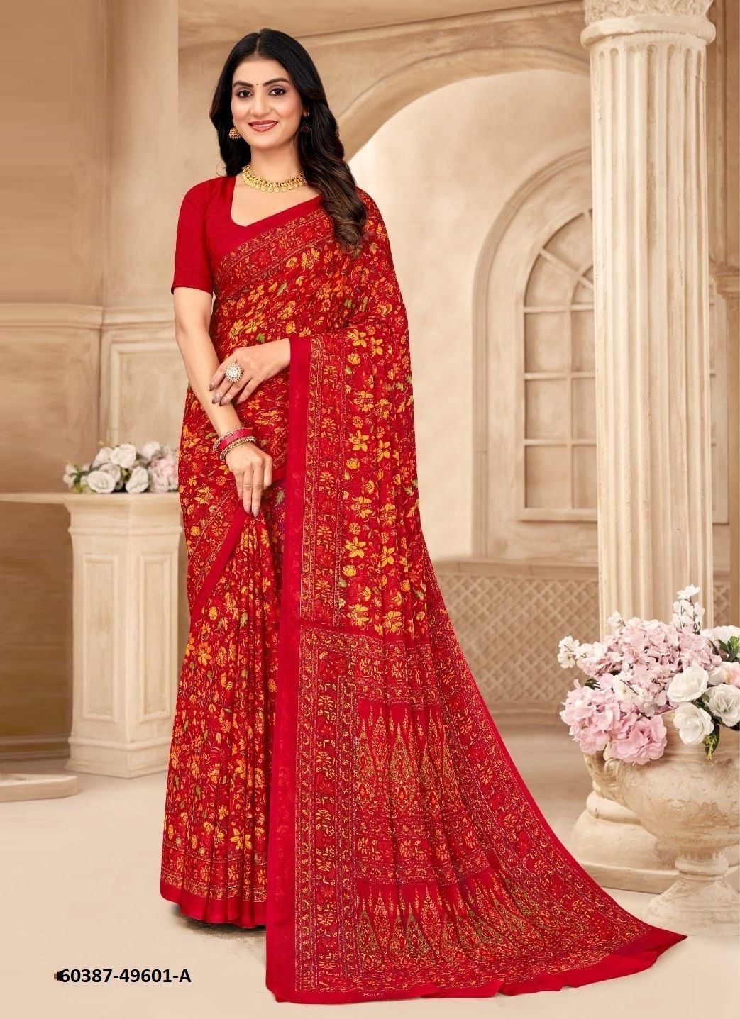 STAR CHIFFON 206 - Catalog # 60387 (Set of 12 Sarees) MADE IN INDIA BY RUCHI SAREES STAR CHIFFON 206 - Catalog # 60387 (Set of 12 Sarees) MADE IN INDIA BY RUCHI SAREES