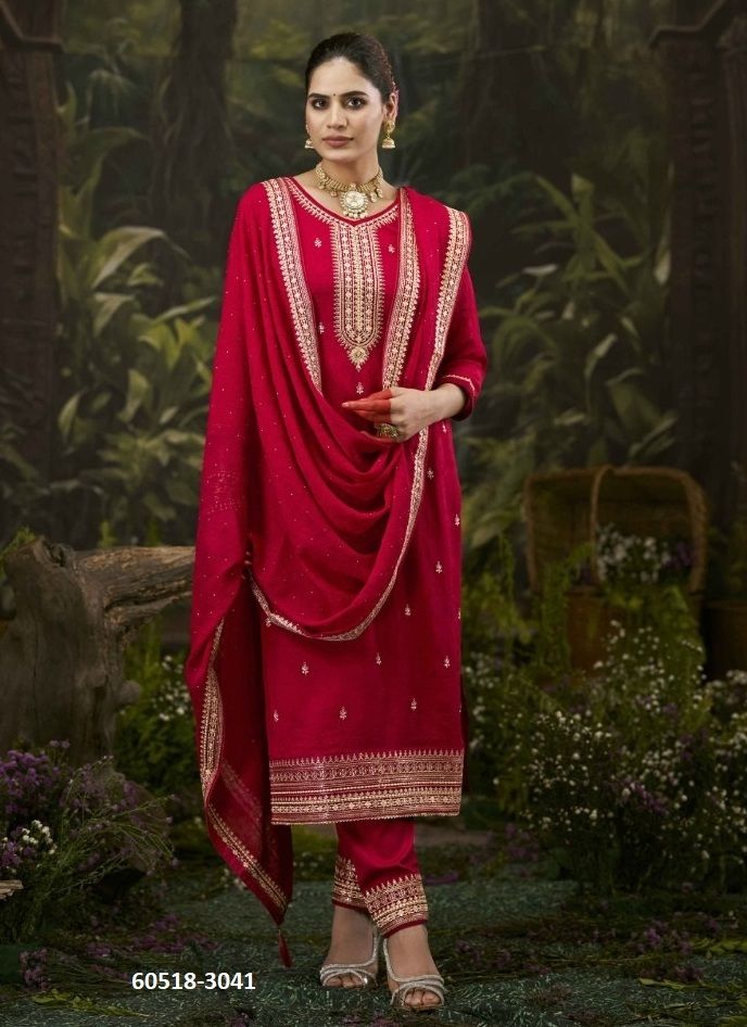 CHINMAYI - Catalog # 60518 (Set of 4 Semi-Stitched / Un-Stitched Suits) MADE IN INDIA BY FOUR DOTS CHINMAYI - Catalog # 60518 (Set of 4 Semi-Stitched / Un-Stitched Suits) MADE IN INDIA BY FOUR DOTS