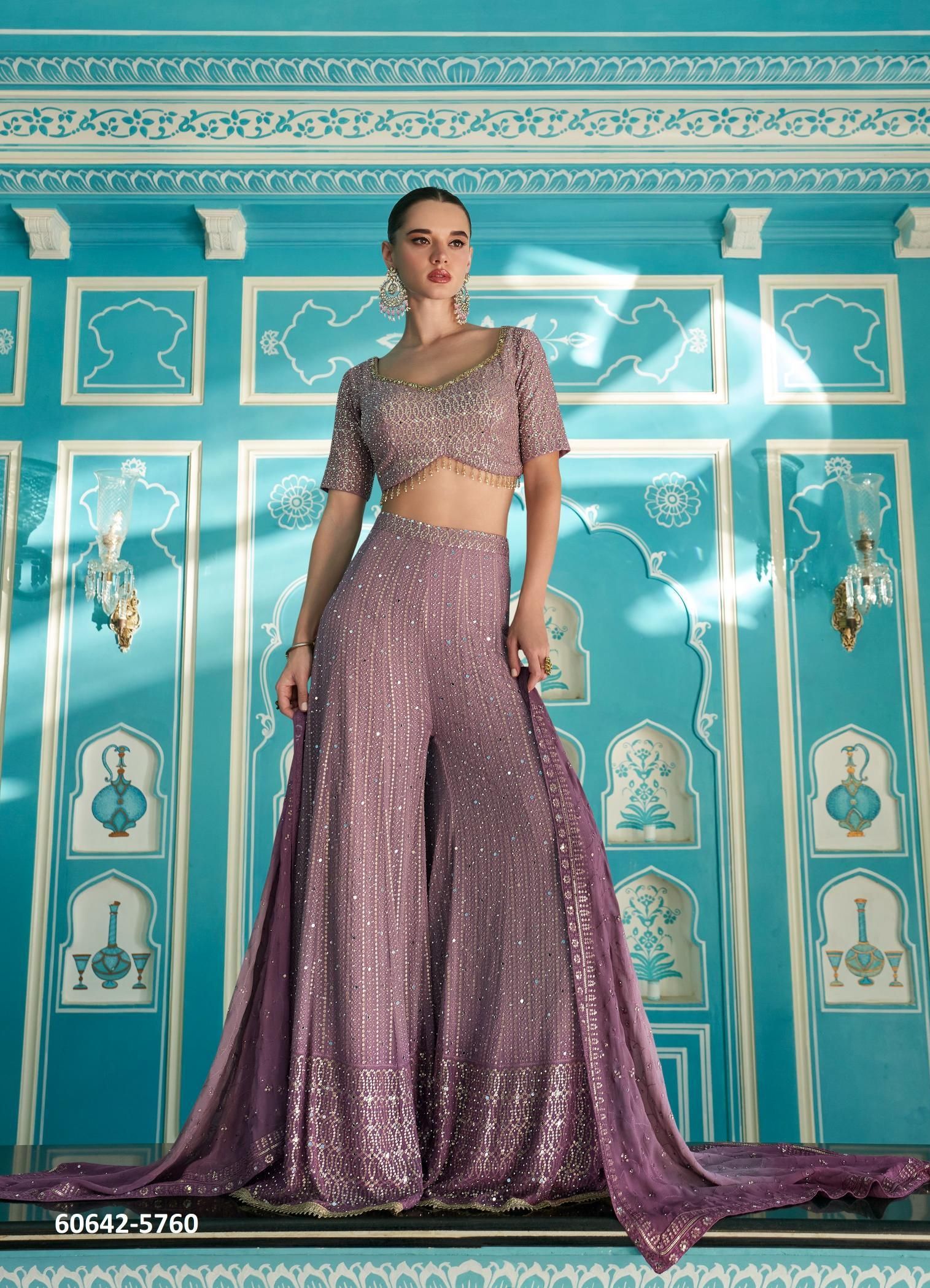 LASHKARA - Catalog # 60642 (Set of 5 Indo-Western Outfits) MADE IN INDIA BY SAYURI DESIGNER LASHKARA - Catalog # 60642 (Set of 5 Indo-Western Outfits) MADE IN INDIA BY SAYURI DESIGNER