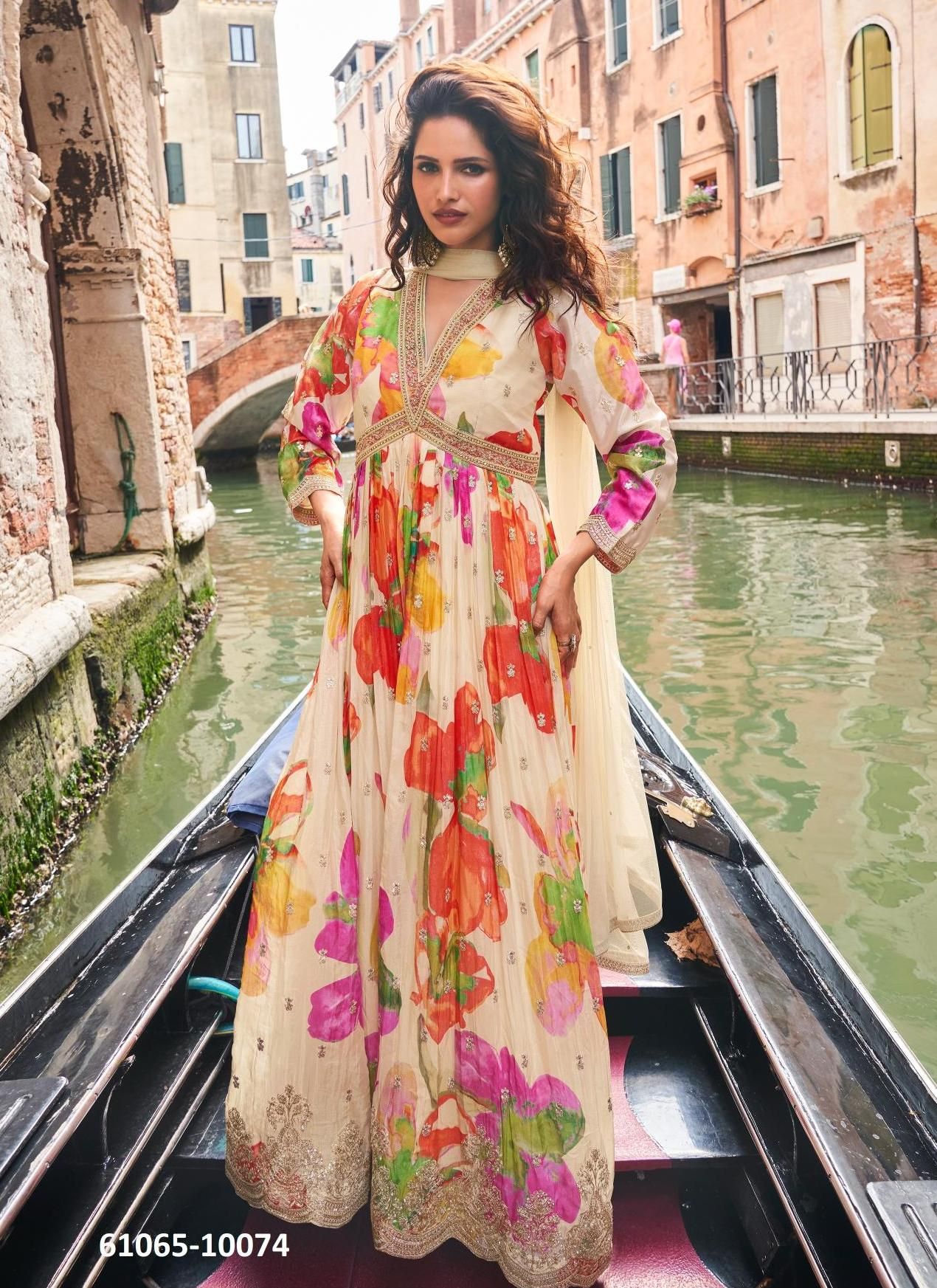 GEET - Catalog # 61065 (Set of 3 Readymade Gowns) MADE IN INDIA BY SAYURI DESIGNER GEET - Catalog # 61065 (Set of 3 Readymade Gowns) MADE IN INDIA BY SAYURI DESIGNER