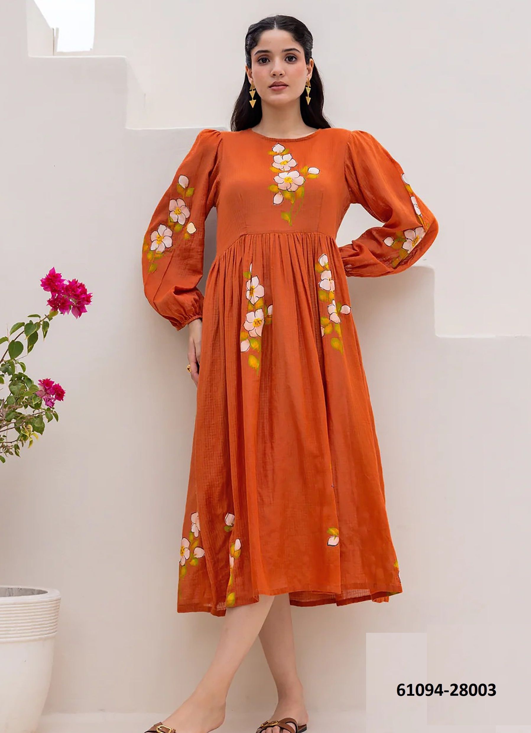 LUCAYA 28 - Catalog # 61094 (Set of 6 Readymade Women's Kurtis / Tops) MADE IN INDIA BY MEHERIYA