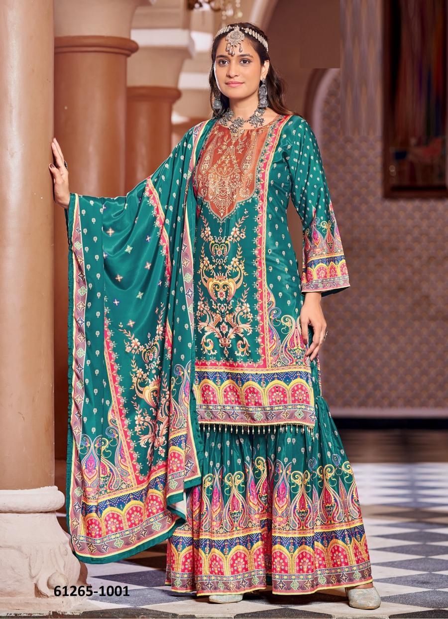 RUBINA - Catalog # 61265 (Set of 6 Readymade Salwar Suits) by Jagraasa RUBINA - Catalog # 61265 (Set of 6 Readymade Salwar Suits) by Jagraasa