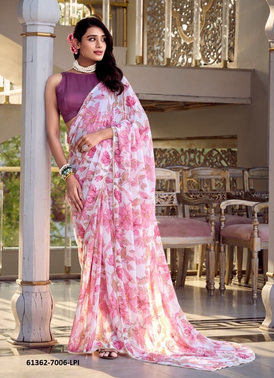 EVERLY - Catalog # 61362 (Set of 4 Sarees) by Aabharan EVERLY - Catalog # 61362 (Set of 4 Sarees) by Aabharan