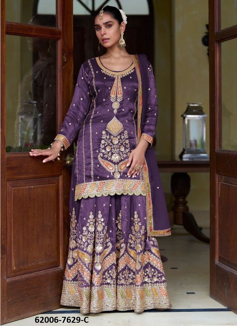 TAIYBA 1 - Catalog # 62006 (Set of 3 Readymade Salwar Suits) by Gulkayra Designer TAIYBA 1 - Catalog # 62006 (Set of 3 Readymade Salwar Suits) by Gulkayra Designer