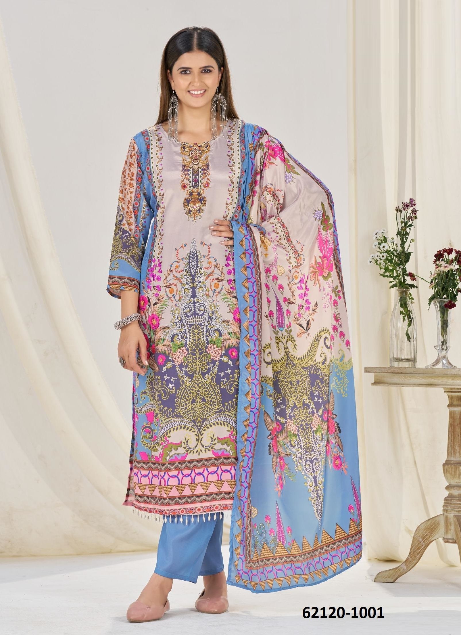 KANZA - Catalog # 62120 (Set of 4 Readymade Salwar Suits) by Meheriya KANZA - Catalog # 62120 (Set of 4 Readymade Salwar Suits) by Meheriya