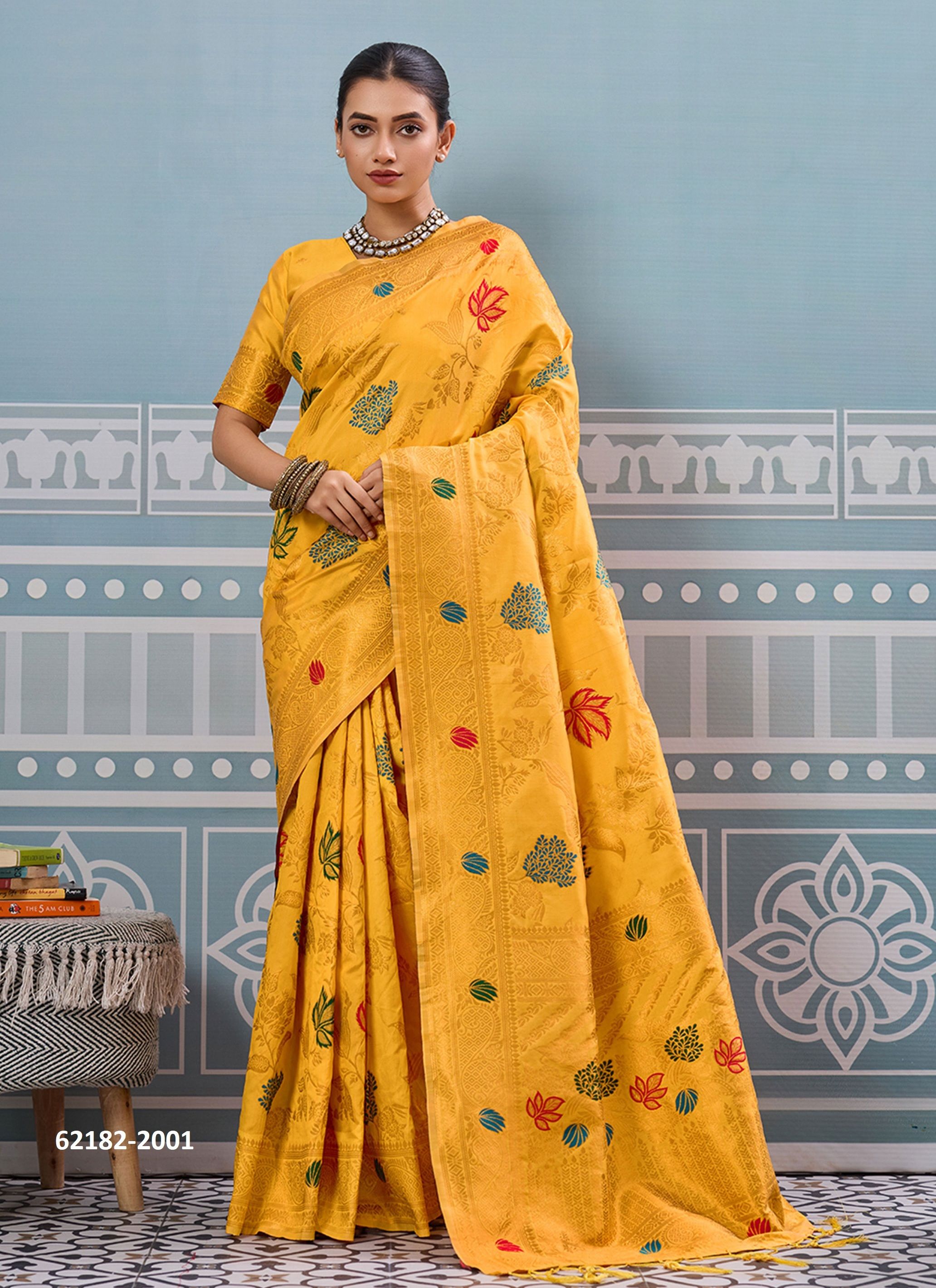 SWARNIKA 3 - Catalog # 62182 (Set of 6 Sarees) by Meheriya SWARNIKA 3 - Catalog # 62182 (Set of 6 Sarees) by Meheriya