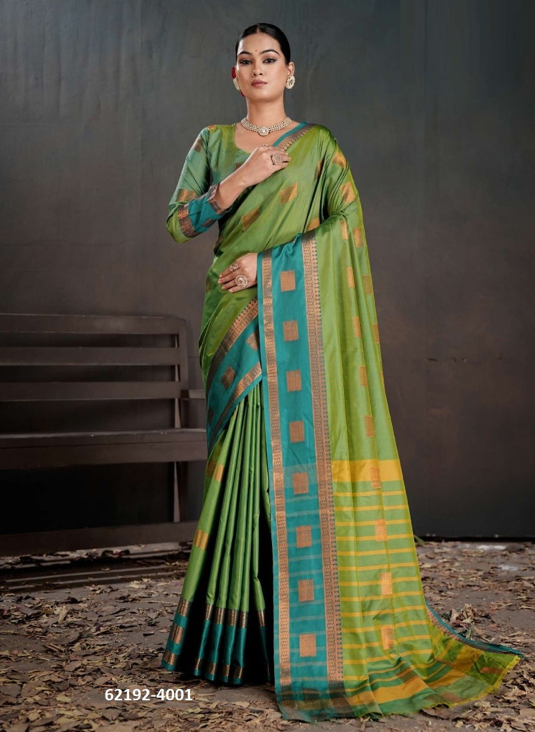 NARAYANI 4 - Catalog # 62192 (Set of 6 Sarees) by 3-Of Sarees NARAYANI 4 - Catalog # 62192 (Set of 6 Sarees) by 3-Of Sarees