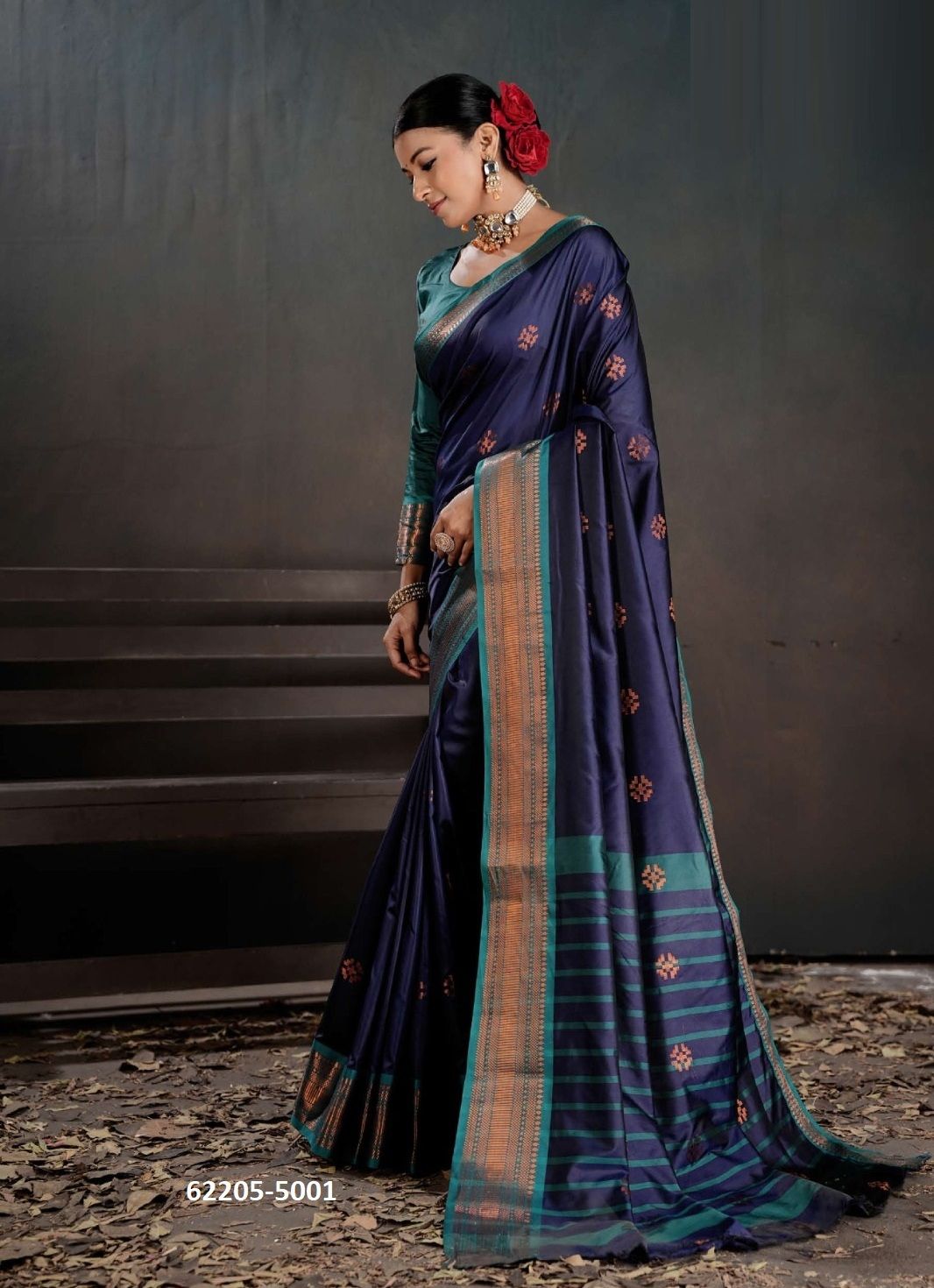 NARAYANI 5 - Catalog # 62205 (Set of 6 Sarees) by 3-Of Sarees NARAYANI 5 - Catalog # 62205 (Set of 6 Sarees) by 3-Of Sarees