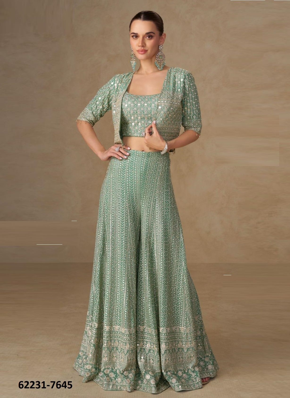 LIYARA - Catalog # 62231 (Set of 3 Indo-Western Outfits) by Gulkayra Designer LIYARA - Catalog # 62231 (Set of 3 Indo-Western Outfits) by Gulkayra Designer