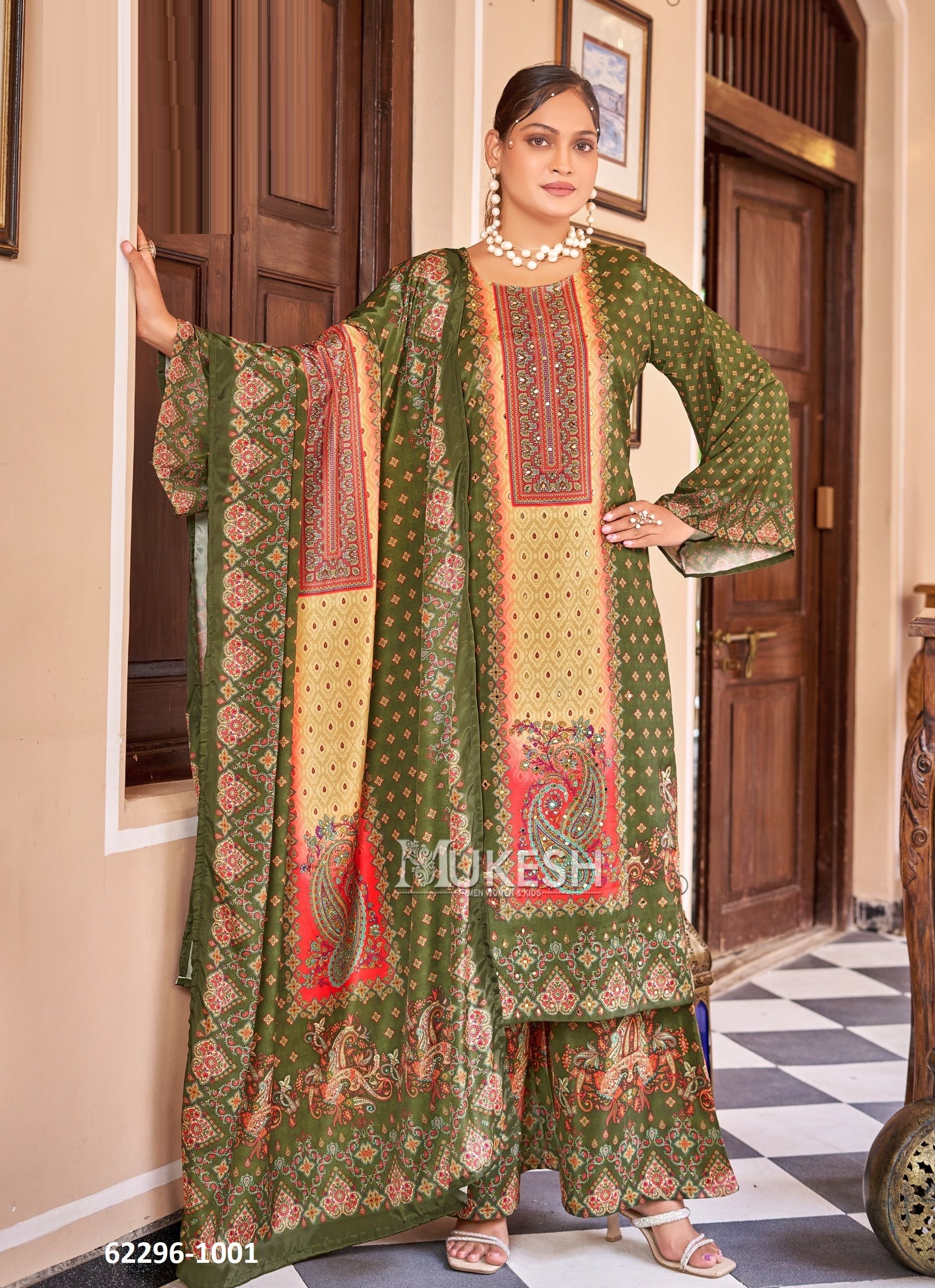 FATIMA - Catalog # 62296 (Set of 6 Readymade Salwar Suits) by Mukesh FATIMA - Catalog # 62296 (Set of 6 Readymade Salwar Suits) by Mukesh