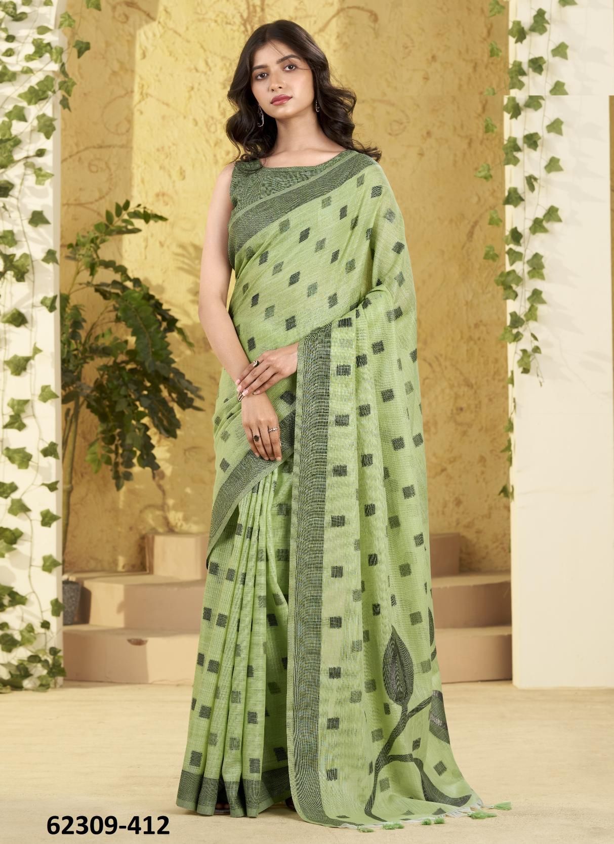 CARNIVAL SILK - Catalog # 62309 (Set of 6 Sarees) by Serengeti CARNIVAL SILK - Catalog # 62309 (Set of 6 Sarees) by Serengeti