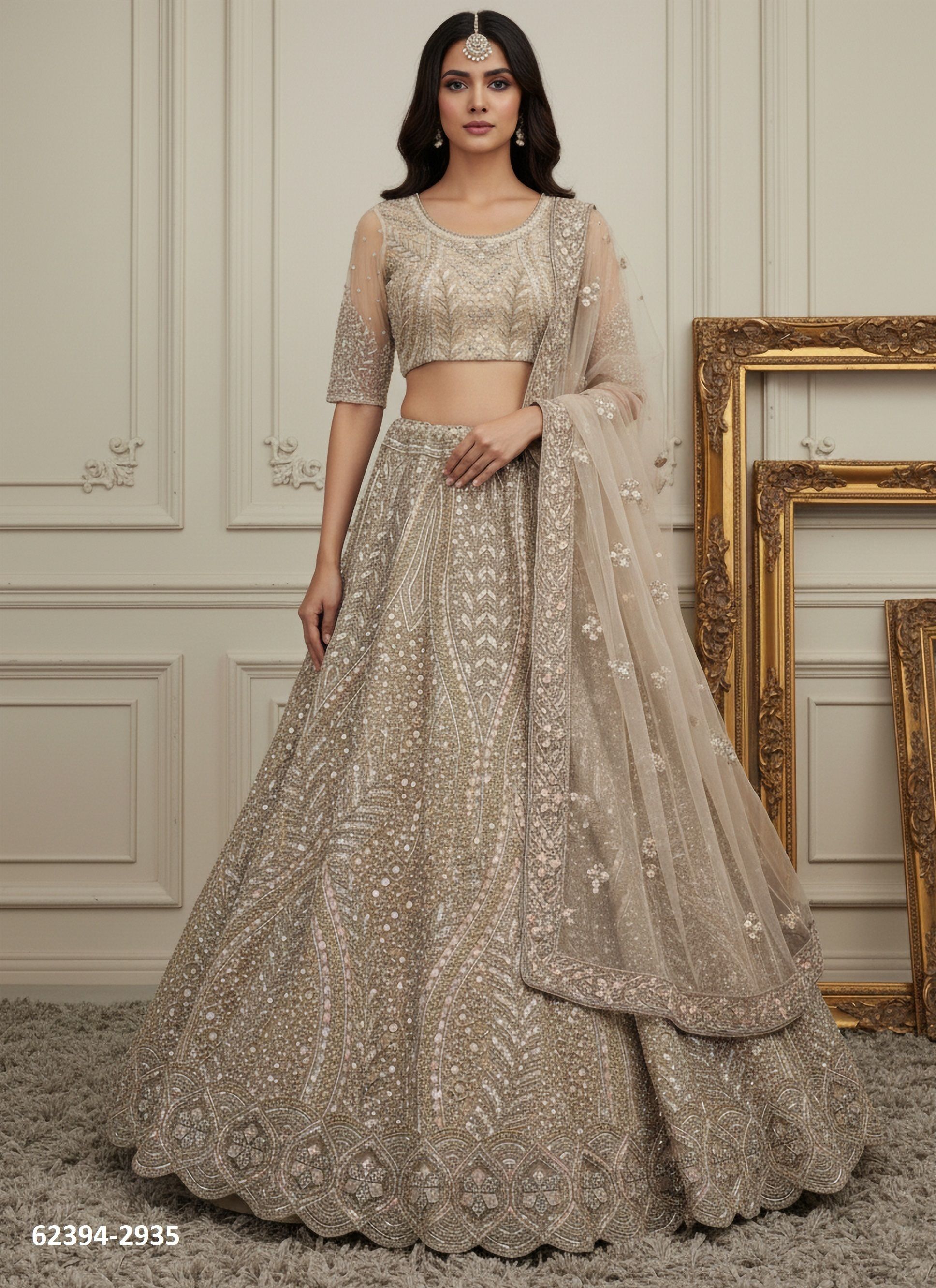 SERIES 2935-2944 - Catalog # 62394 (Set of 10 Semi-Stitched Lehengas) by Aabharan SERIES 2935-2944 - Catalog # 62394 (Set of 10 Semi-Stitched Lehengas) by Aabharan